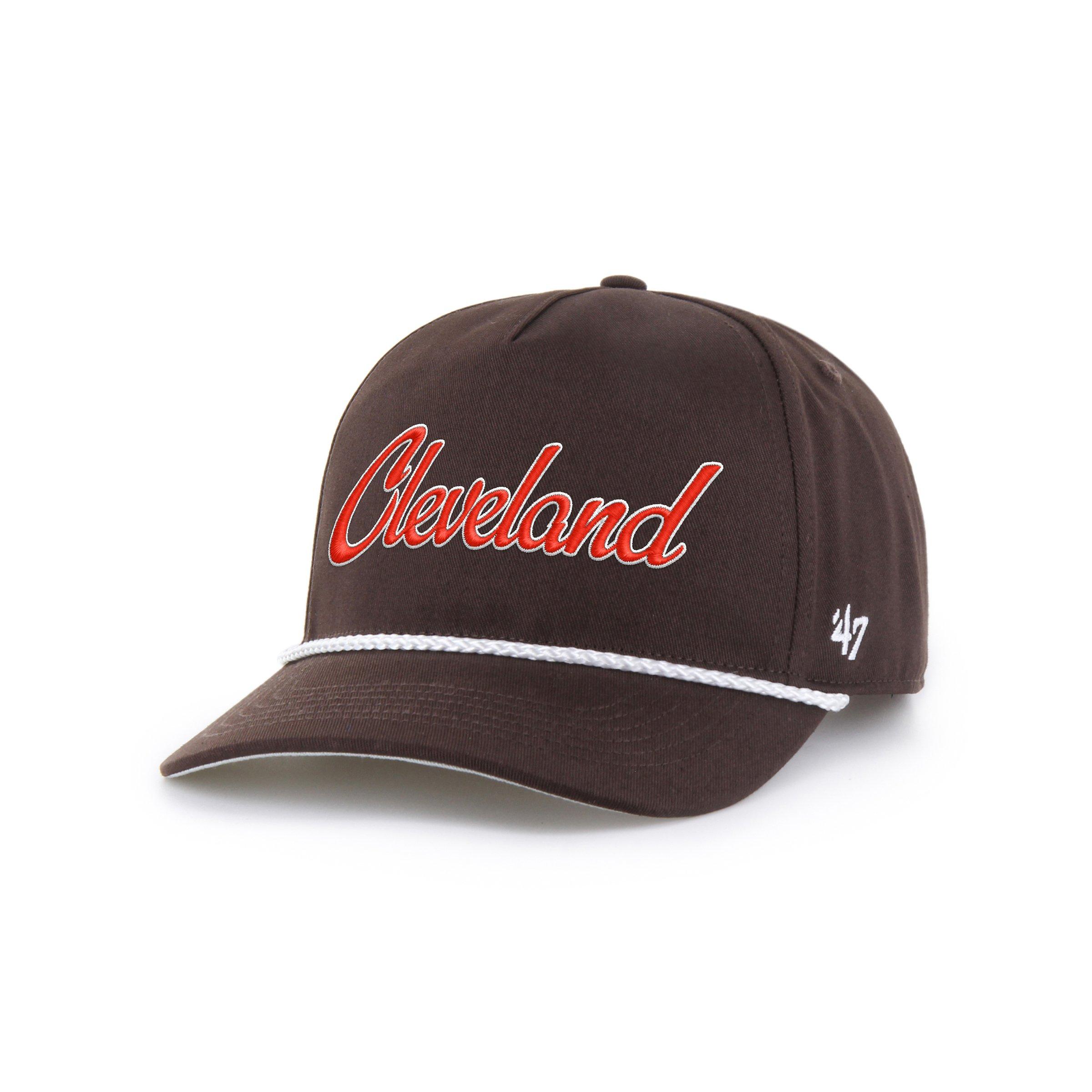 47 Cleveland Browns Overhand Hitch Brown Snapback Hat
