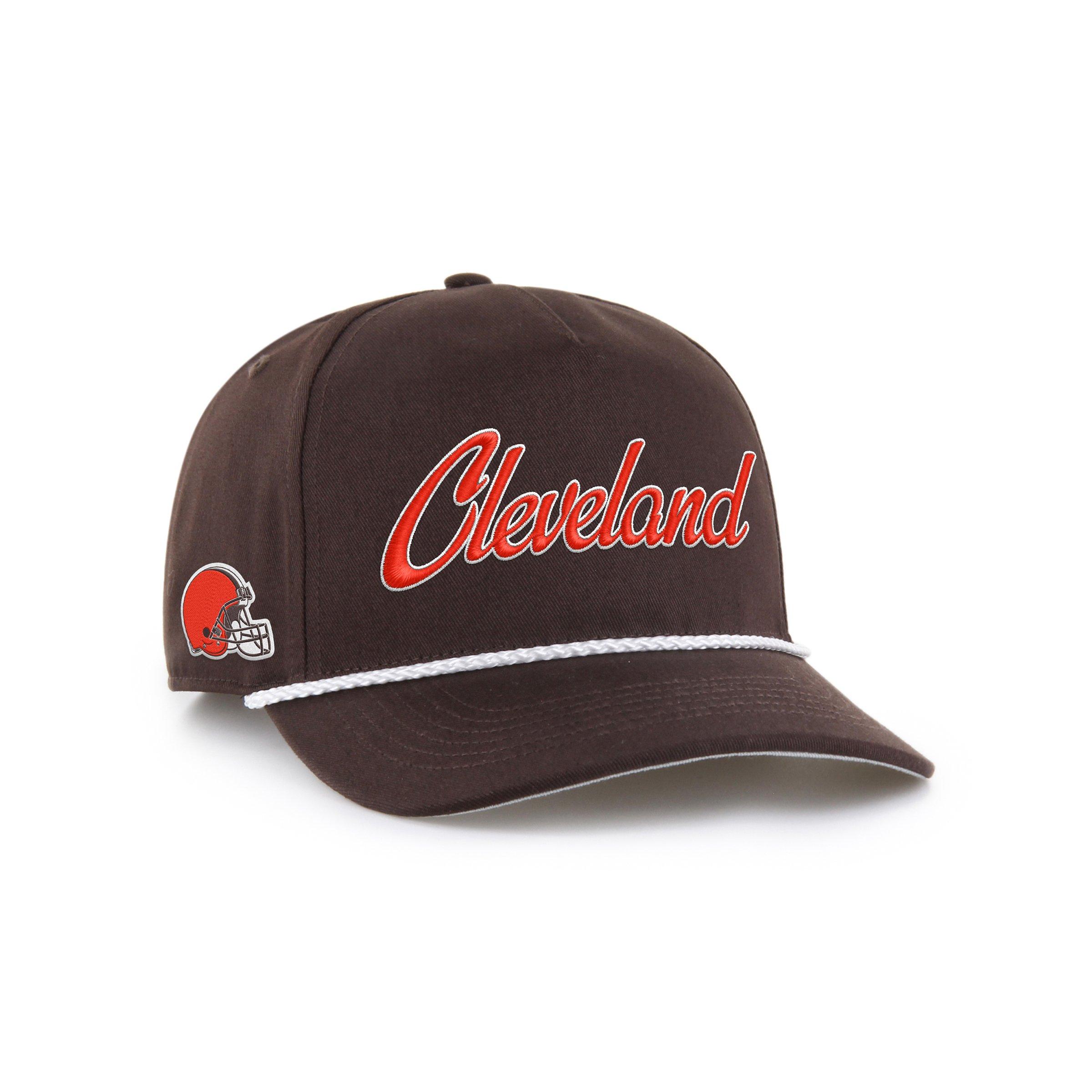 '47 Cleveland Browns Overhand Hitch Snapback Hat-Brown