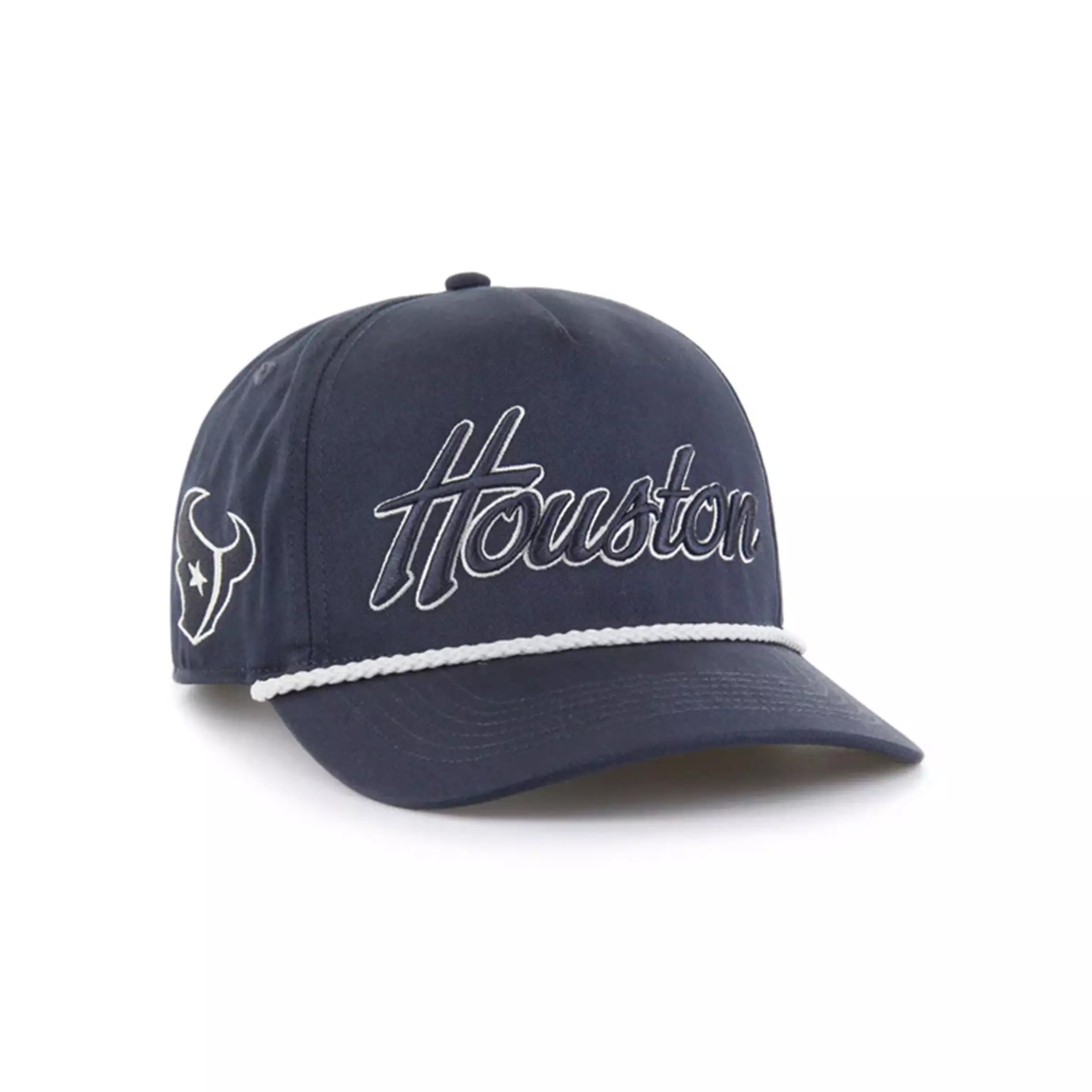 '47 Houston Texans Overhand Hitch Snapback Hat-Navy - NAVY