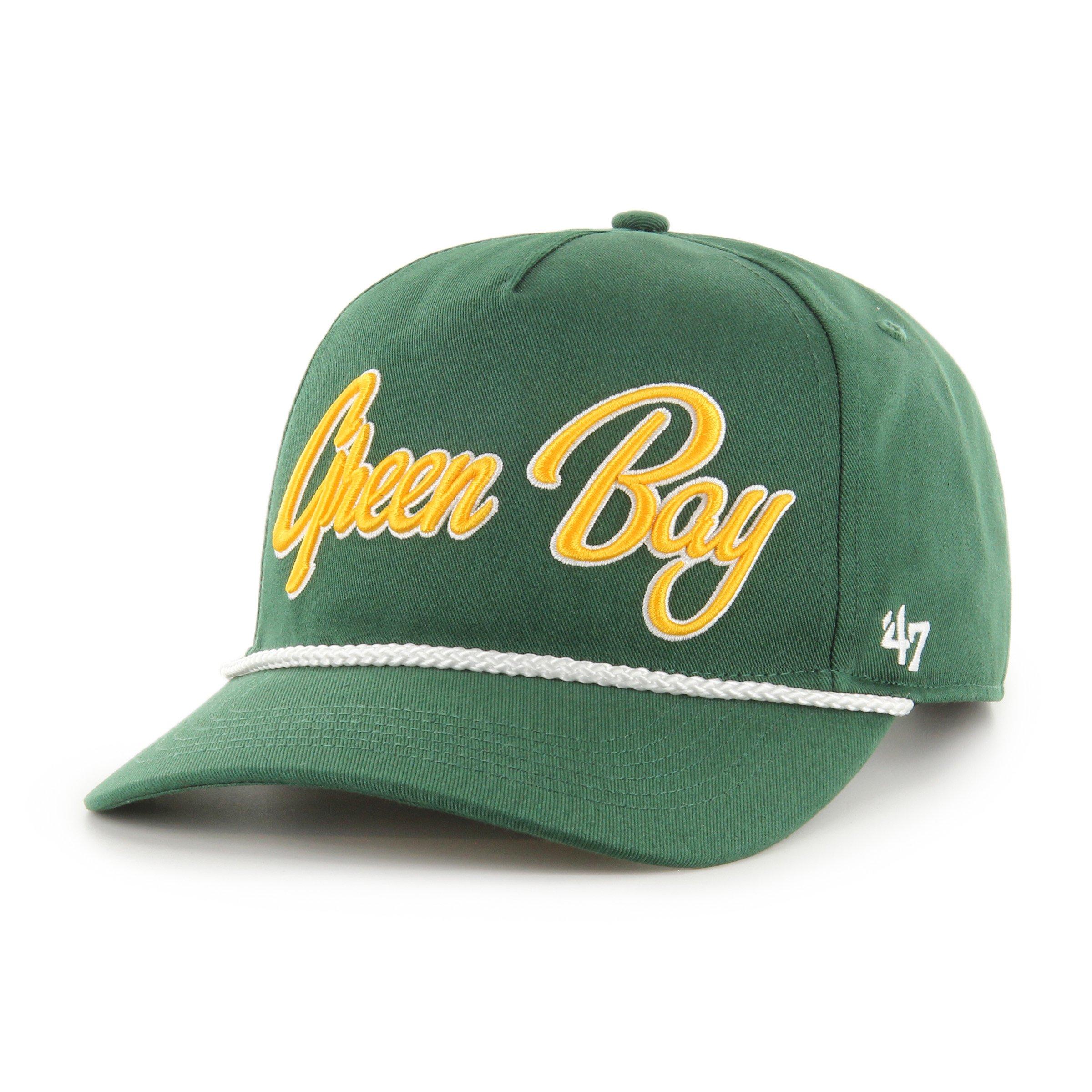 47 Green Bay Packers Overhand Hitch Green Snapback Hat