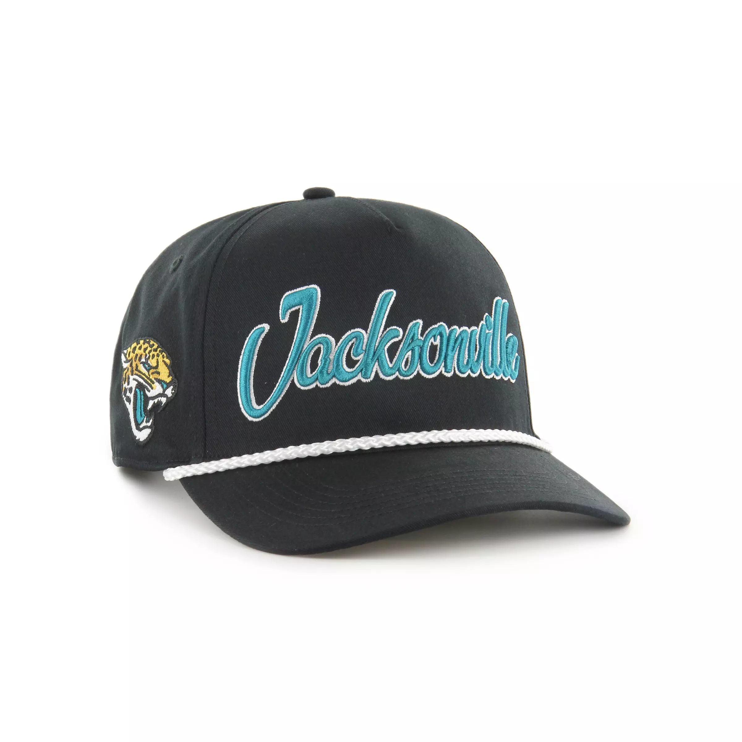 '47 Jacksonville Jaguars Overhand Hitch Snapback Hat-Black - BLACK