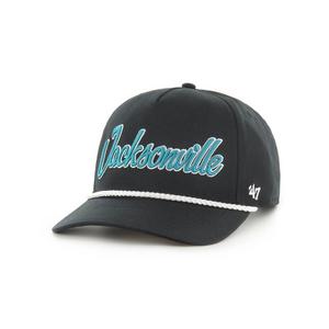 '47 Jacksonville Jaguars Overhand Hitch Snapback Hat-Black