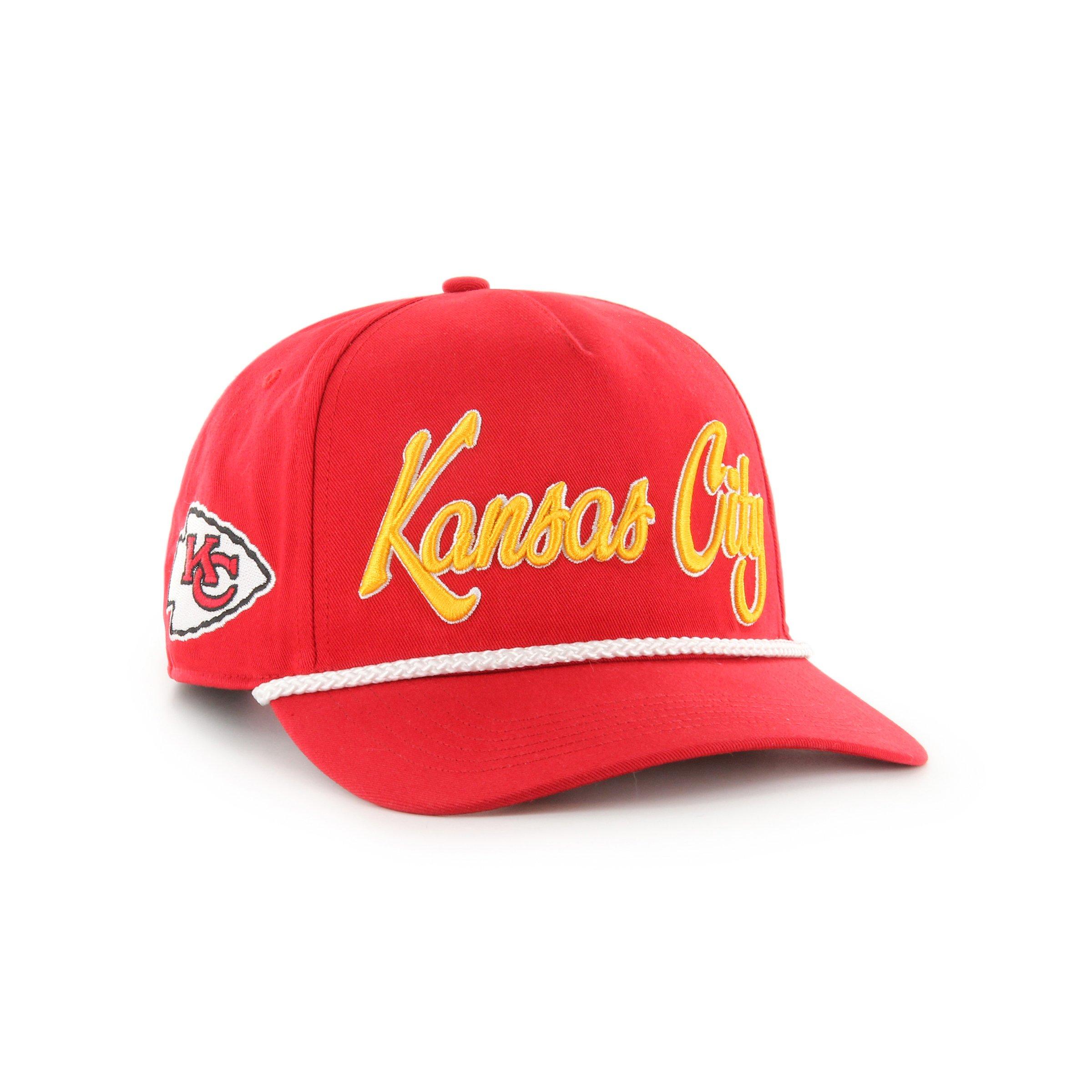 '47 Kansas City Chiefs Overhand Hitch Snapback Hat-Red