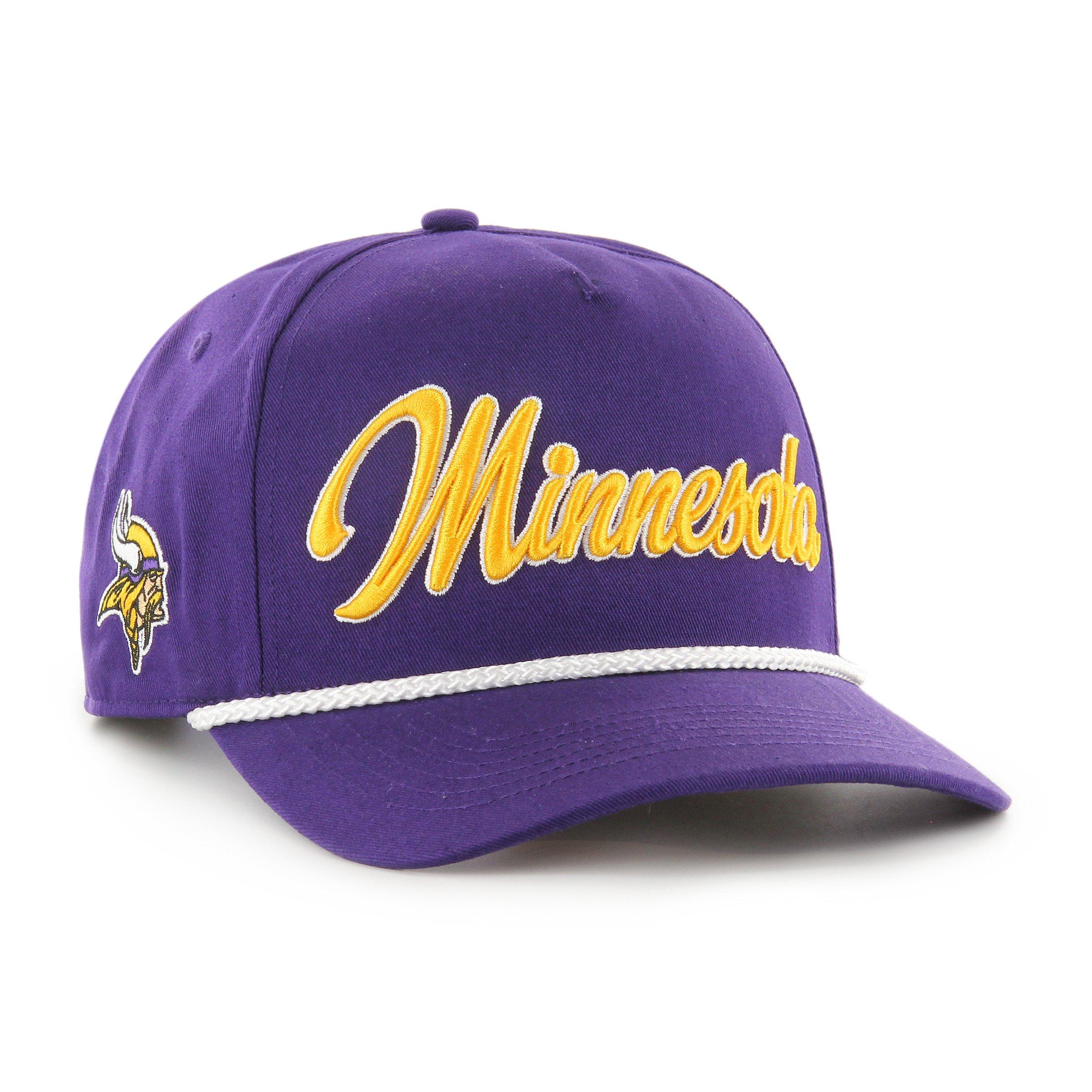 '47 Minnesota Vikings Overhand Hitch Snapback Hat-Purple