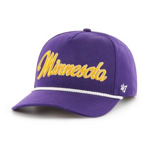 '47 Minnesota Vikings Overhand Hitch Snapback Hat-Purple