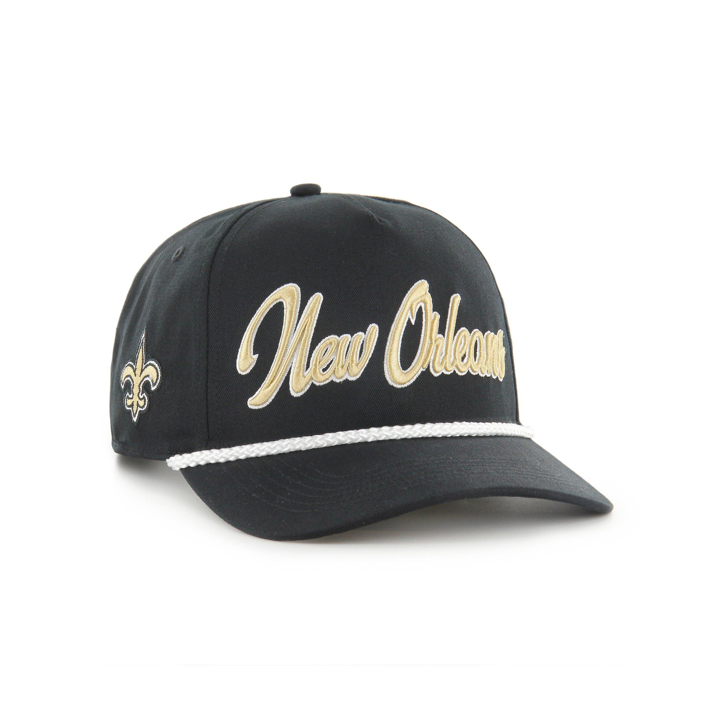 47 New Orleans Saints Overhand Hitch Black Snapback Hat
