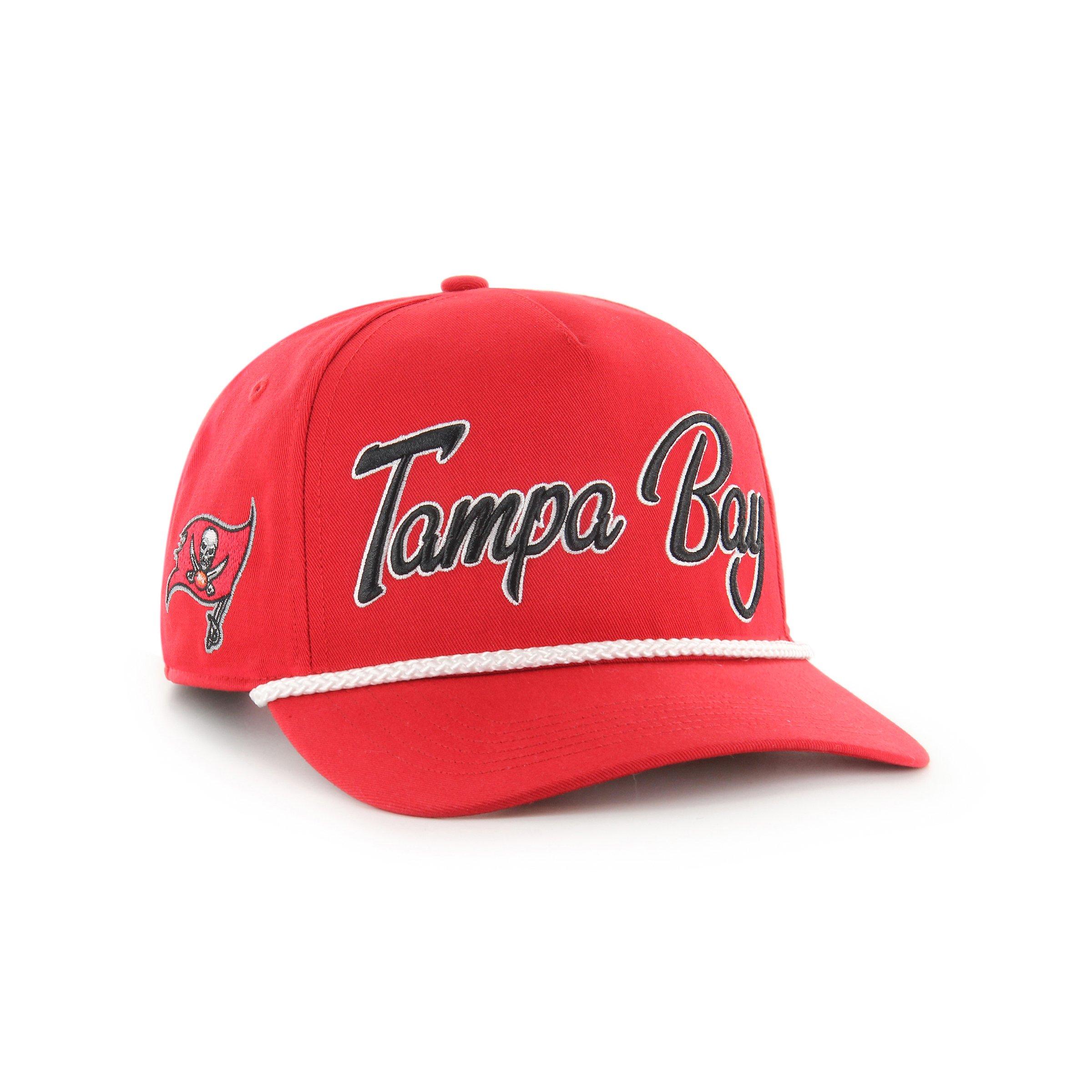 '47 Tampa Bay Buccaneers Overhand Hitch Snapback Hat-Red