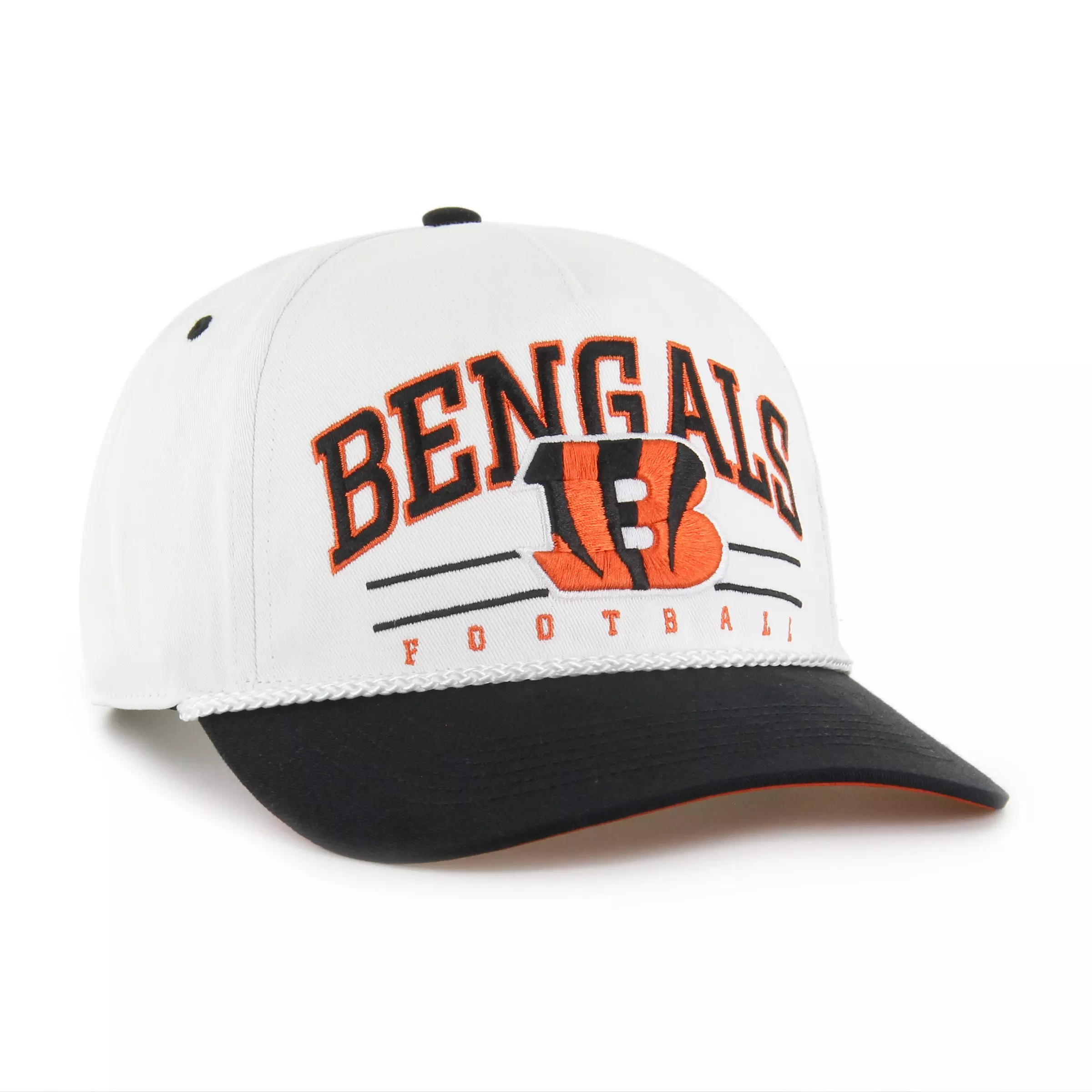 '47 Cincinnati Bengals Roscoe Hitch Snapback Cap-White - WHITE