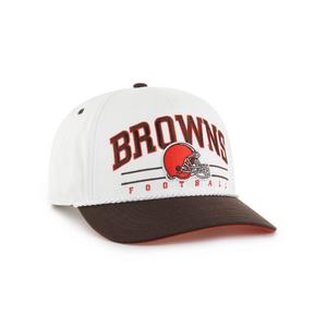 '47 Cleveland Browns Roscoe Hitch Snapback Cap-White