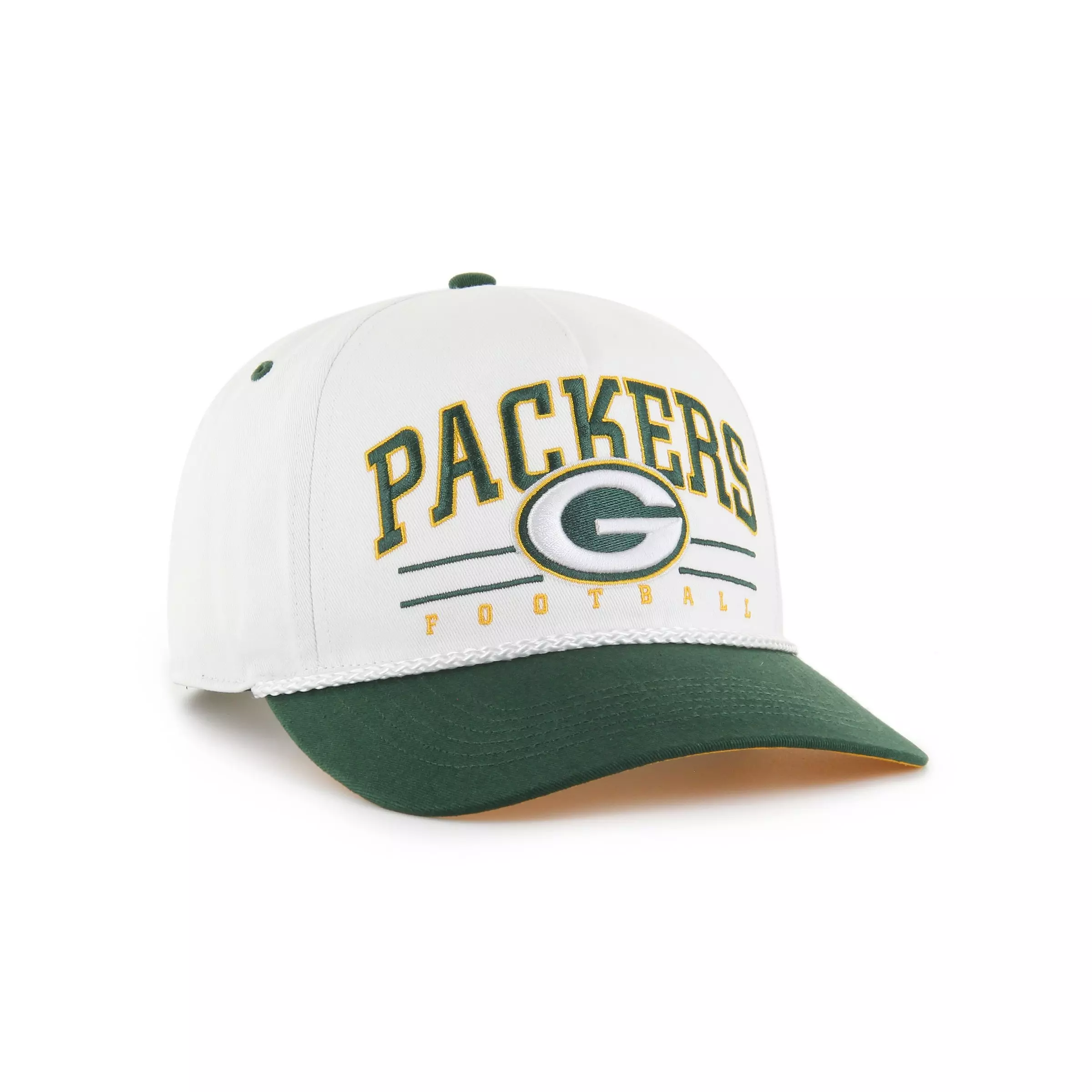 '47 Green Bay Packers Roscoe Hitch Snapback Cap-White - WHITE