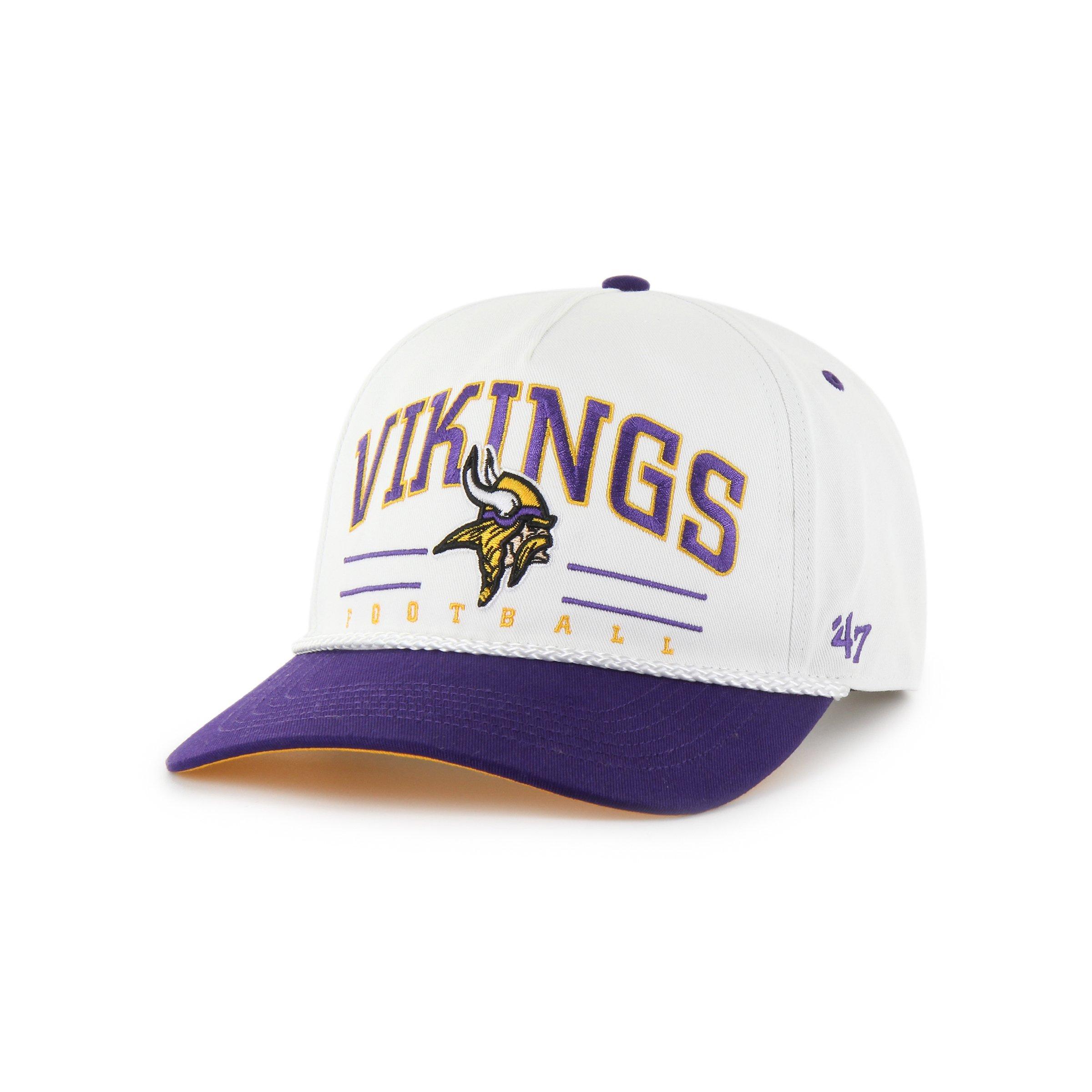 47 Minnesota Vikings Roscoe Hitch White Snapback Cap