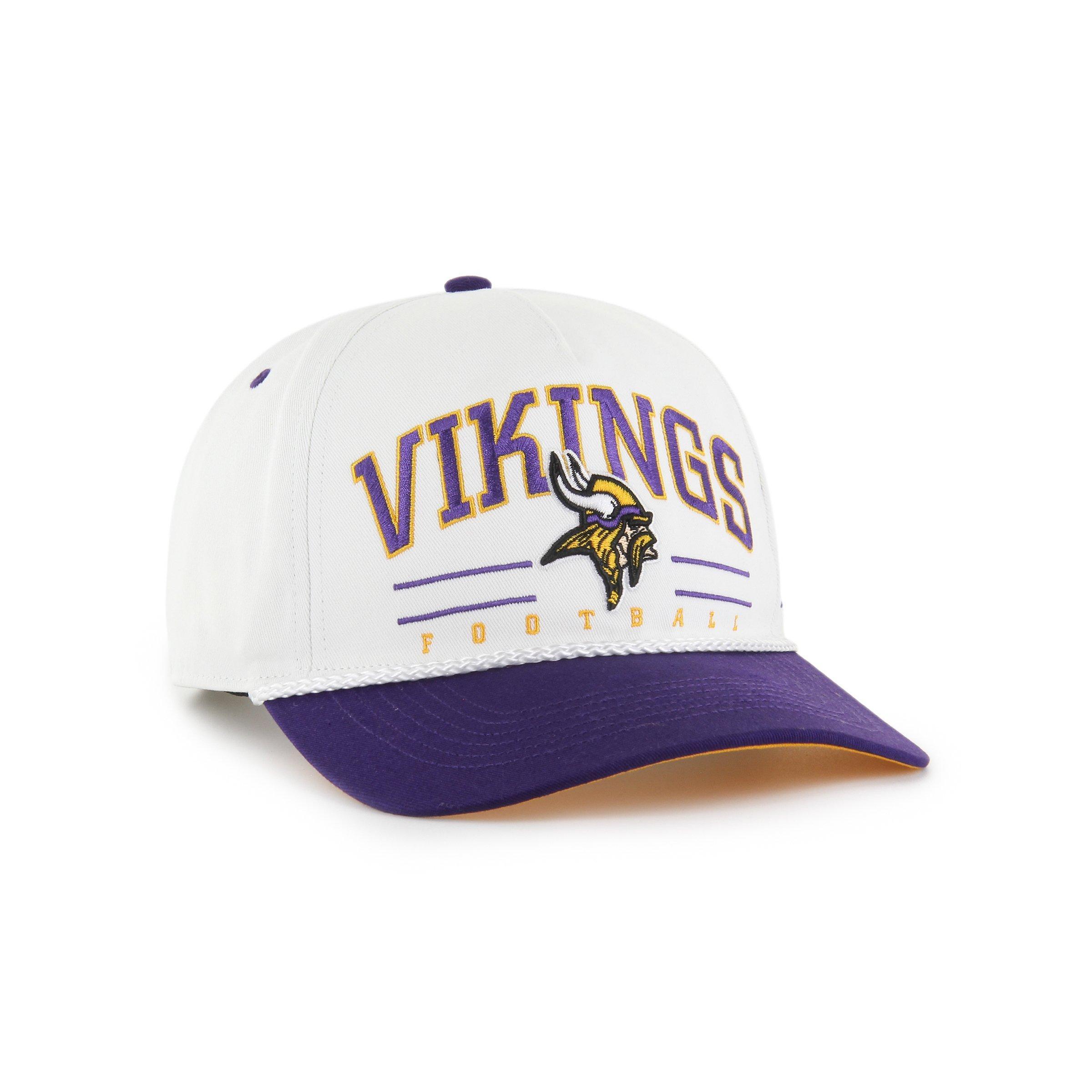 '47 Minnesota Vikings Roscoe Hitch Snapback Cap-White