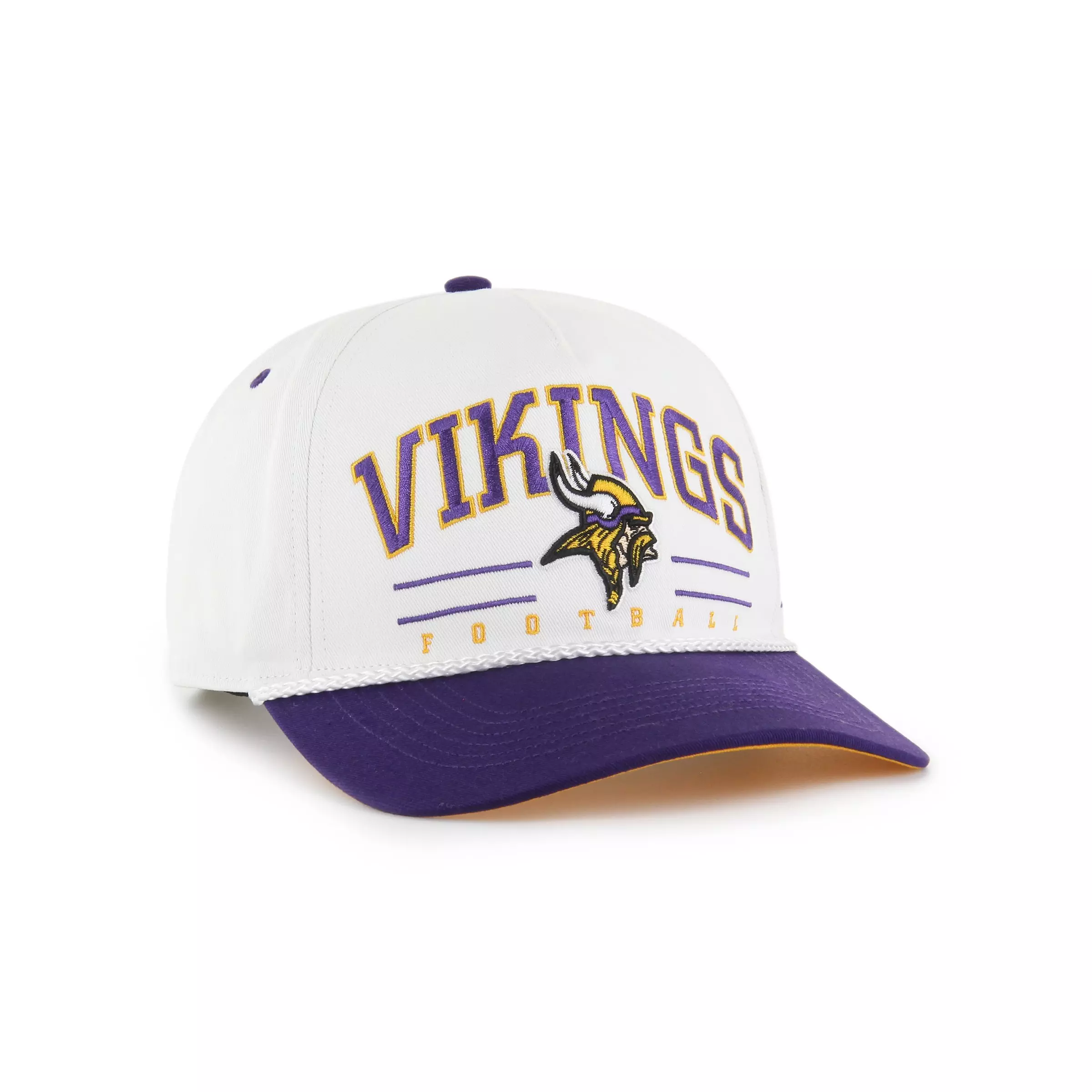'47 Minnesota Vikings Roscoe Hitch Snapback Cap-White - WHITE