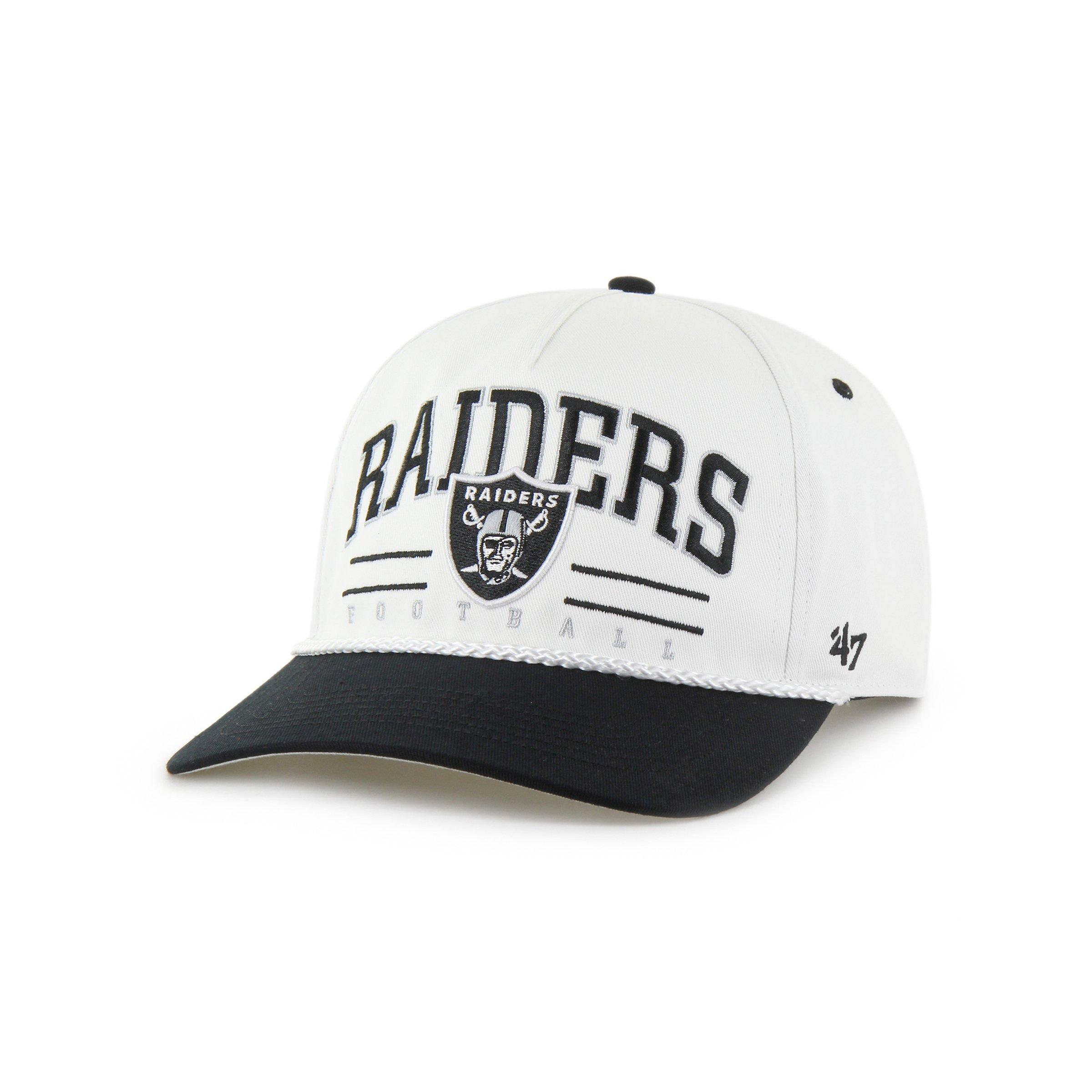 47 Las Vegas Raiders Roscoe Hitch White Snapback Cap