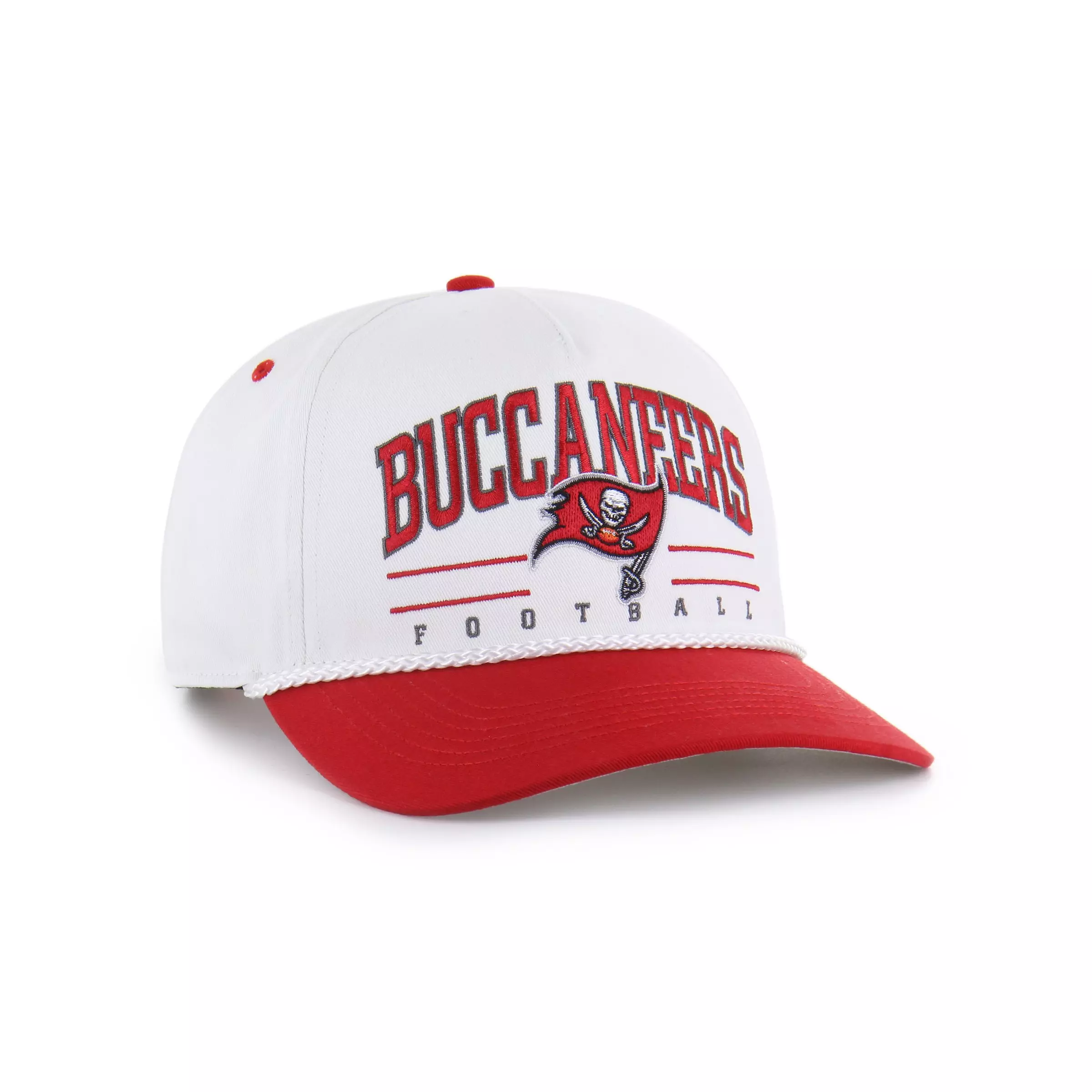 47 Tampa Bay Buccaneers Roscoe Hitch Snapback Cap - White - WHITE