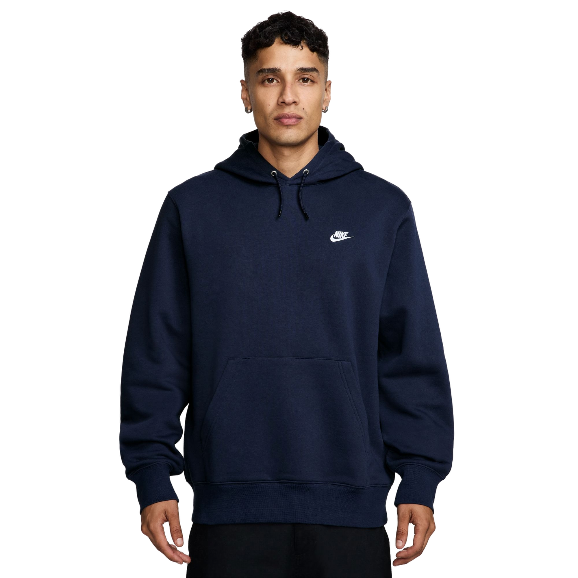 Nike Men's Club Pullover Fleece Hoodie - NAVY