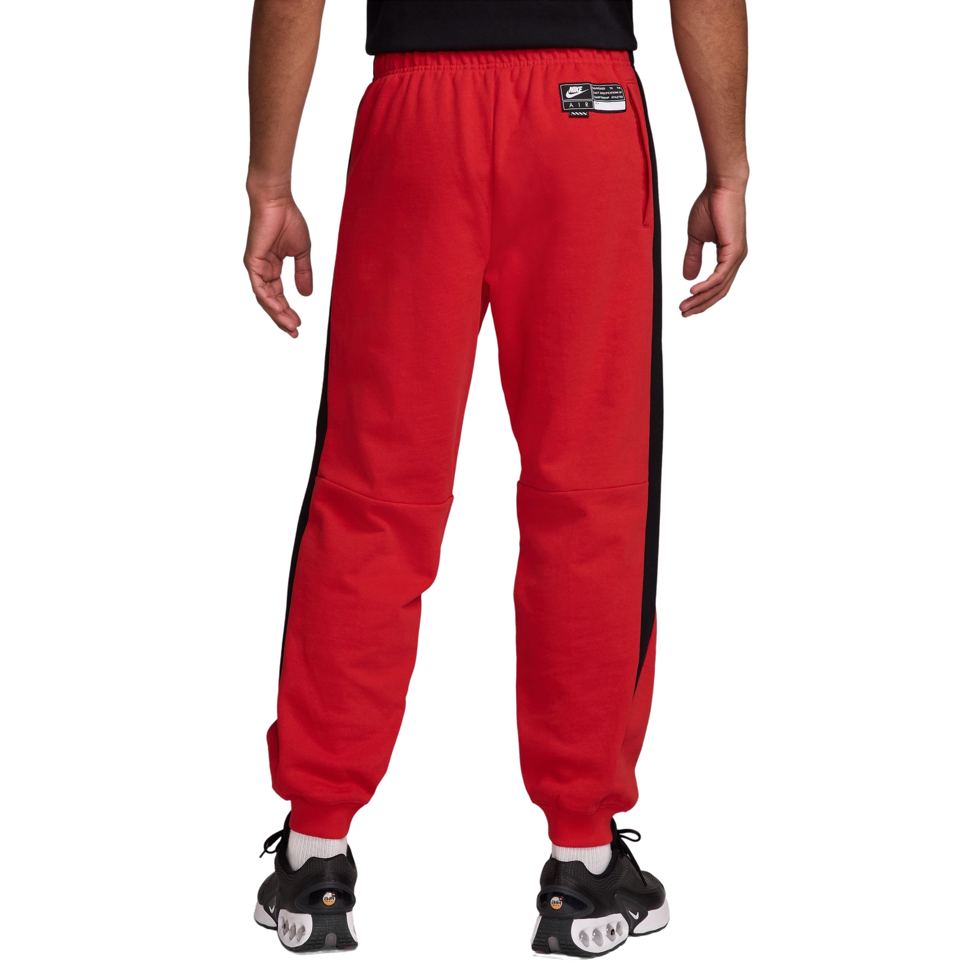 Nike Men's Air Fleece Joggers - Red - RED Thumbnail View 2