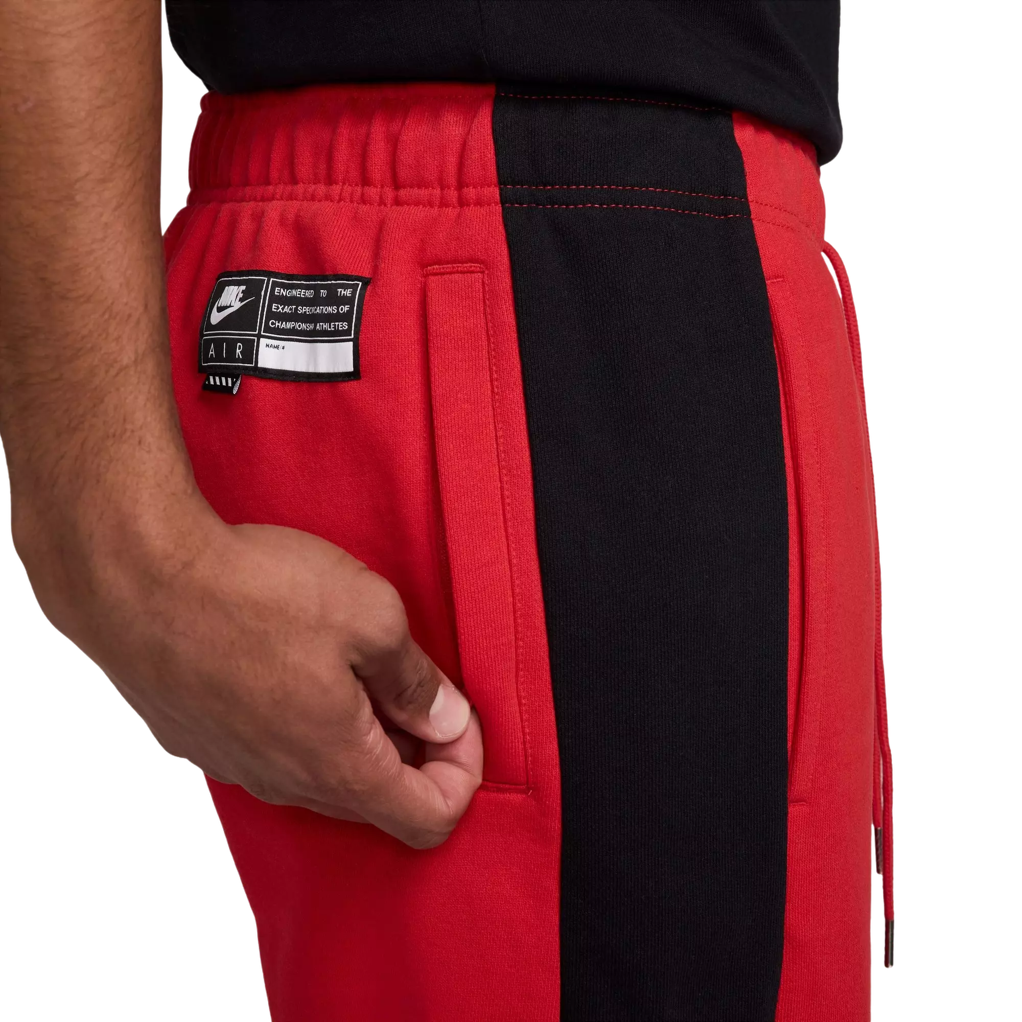Nike Men's Air Fleece Joggers - Red - RED