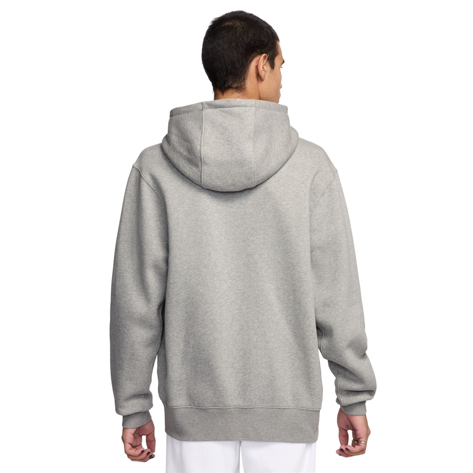 Nike Men's Club Fleece Full-Zip Jacket - GREY Thumbnail View 2