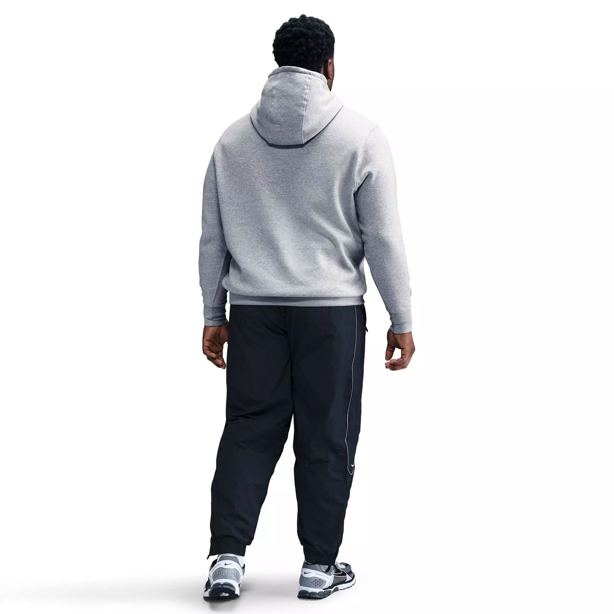 Nike Men's Club Pullover Fleece Hoodie - Grey - GREY