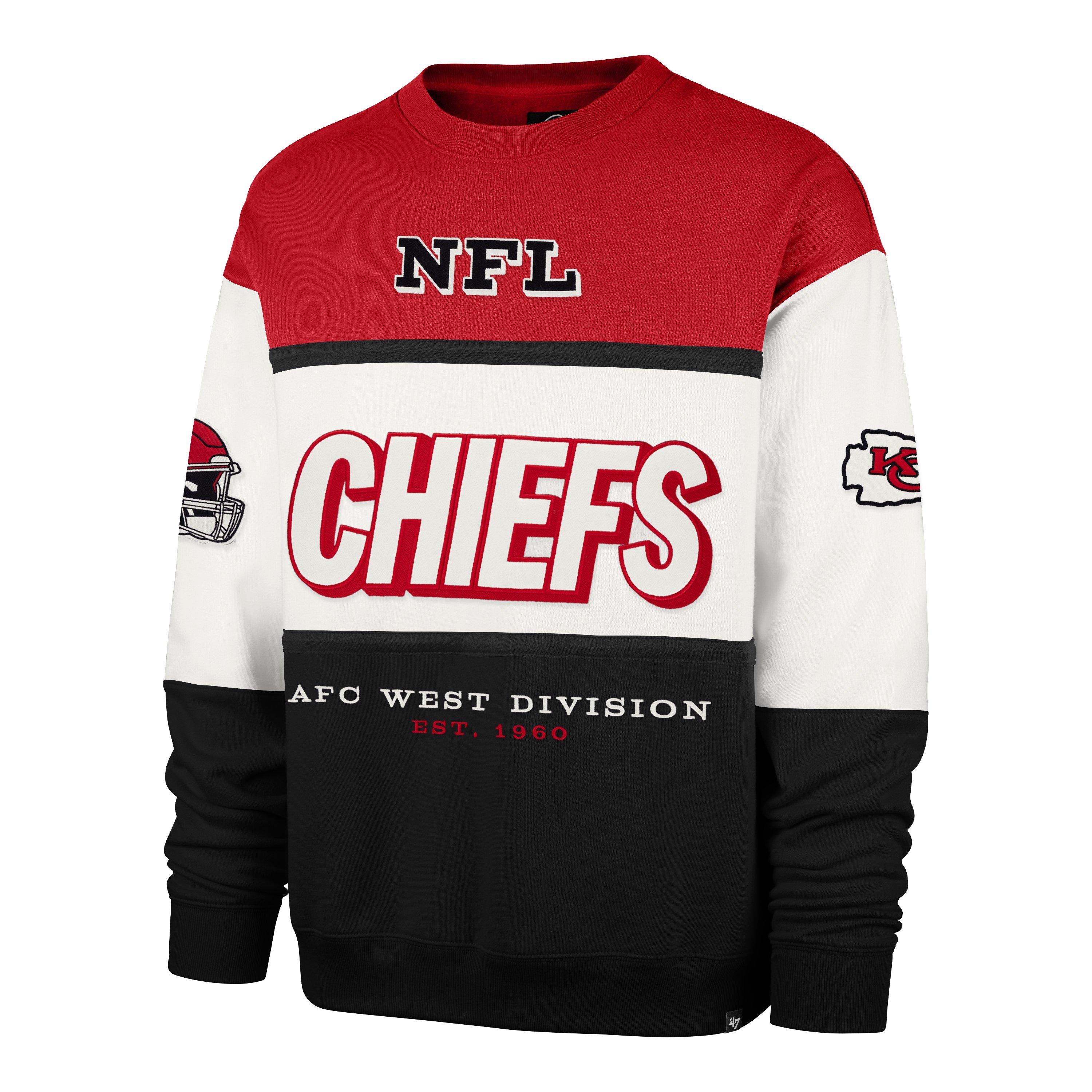 47 Kansas City Chiefs Maximalist Crew Fleece Sweater - Red - RED Thumbnail View 1