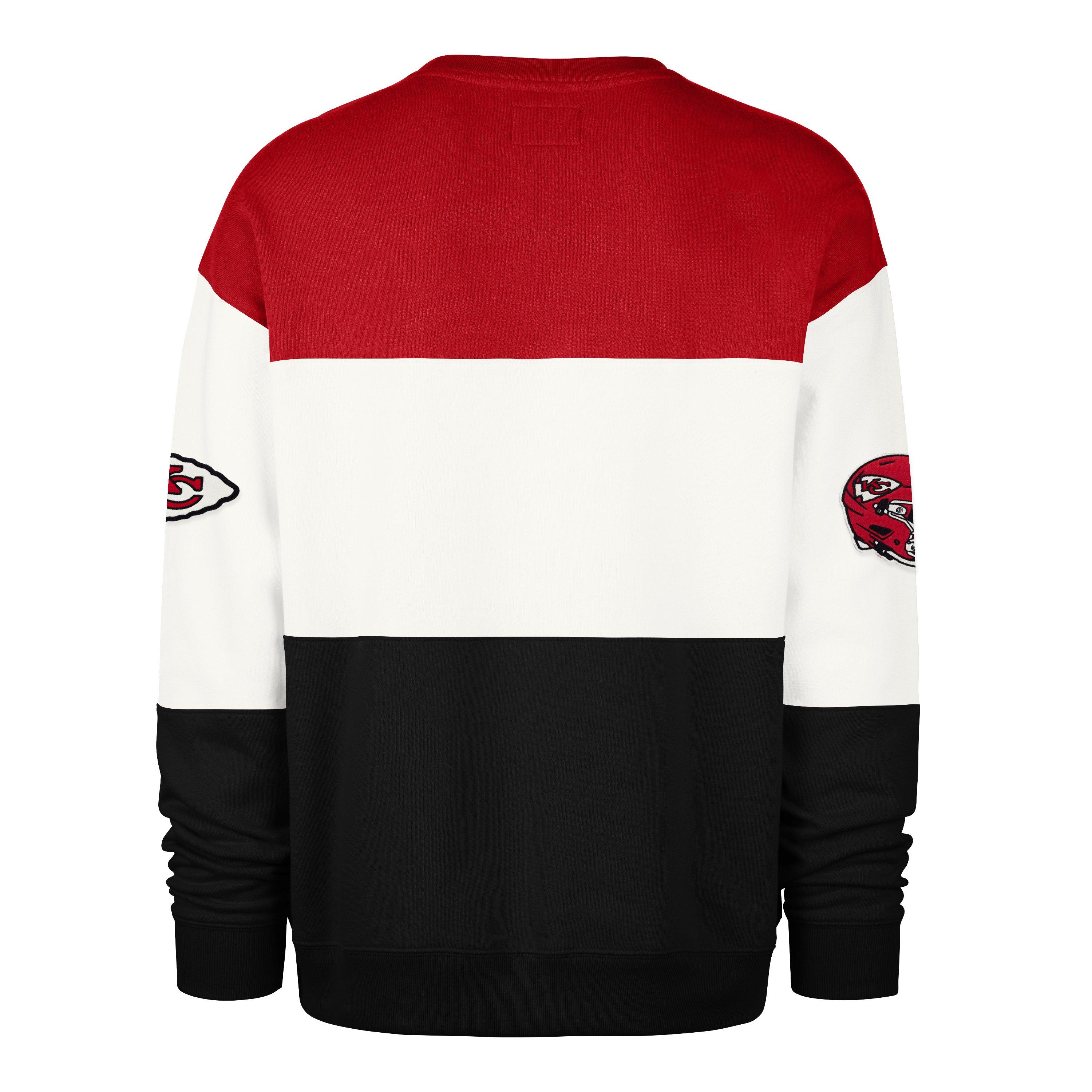 '47 Kansas City Chiefs Maximalist Crew Fleece Sweater-Red - RED Thumbnail View 2