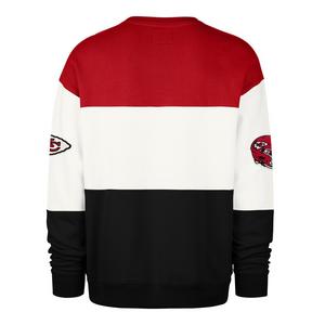 '47 Kansas City Chiefs Maximalist Crew Fleece Sweater-Red