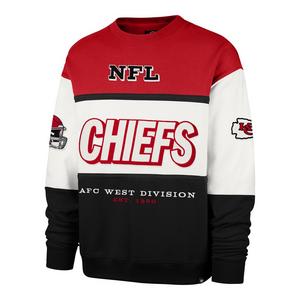 '47 Kansas City Chiefs Maximalist Crew Fleece Sweater-Red