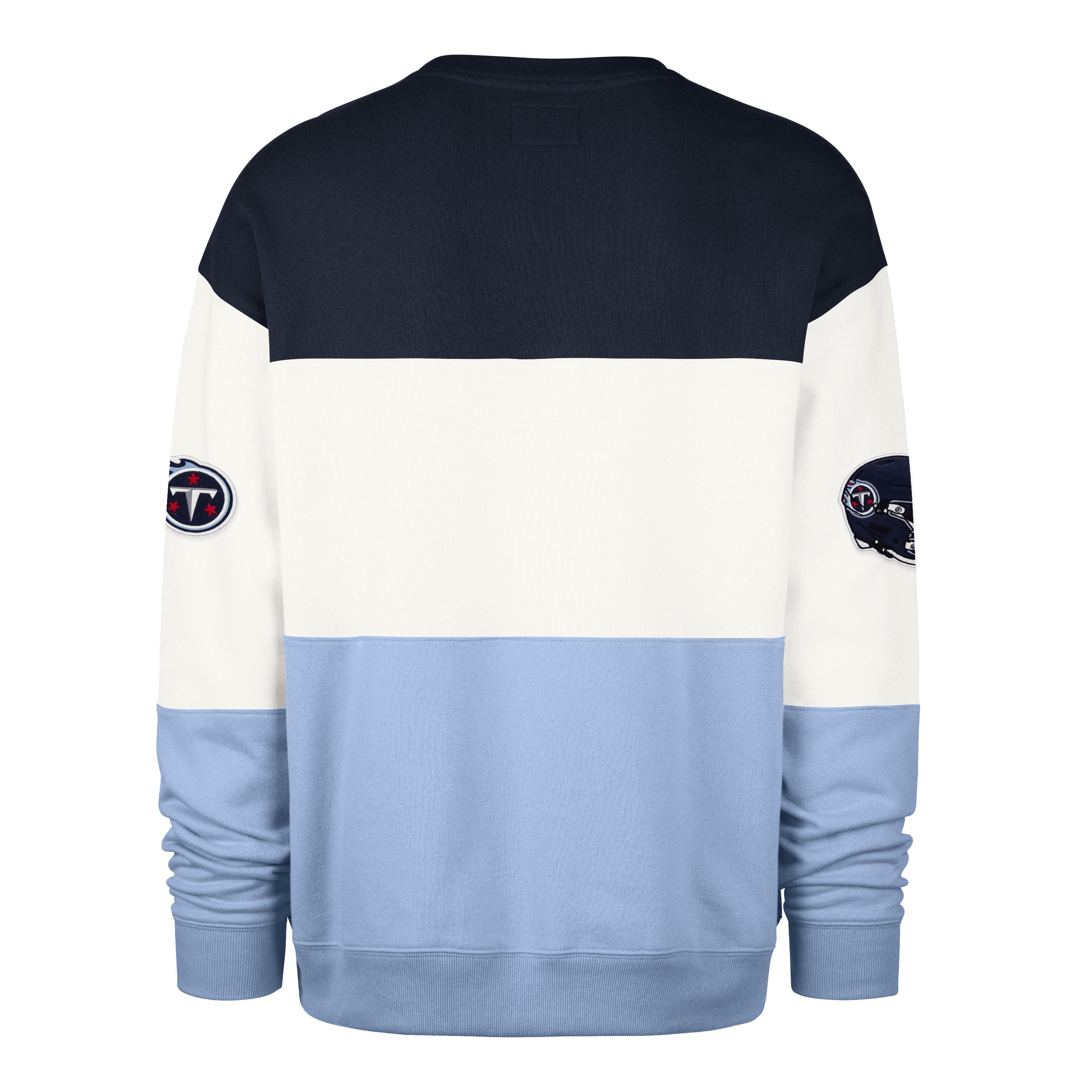 '47 Tennessee Titans Maximalist Crew Fleece Sweater-Navy - NAVY Thumbnail View 2