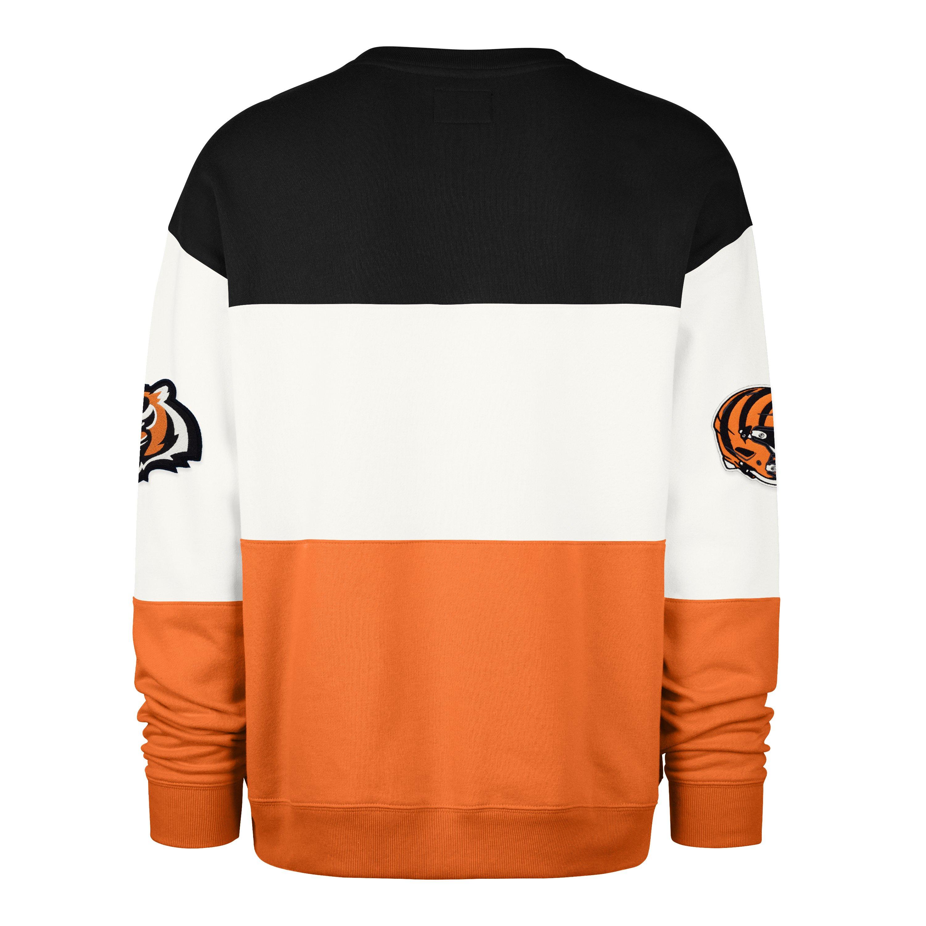 '47 Cincinnati Bengals Maximalist Crew Fleece Sweater-Black - BLACK Thumbnail View 2