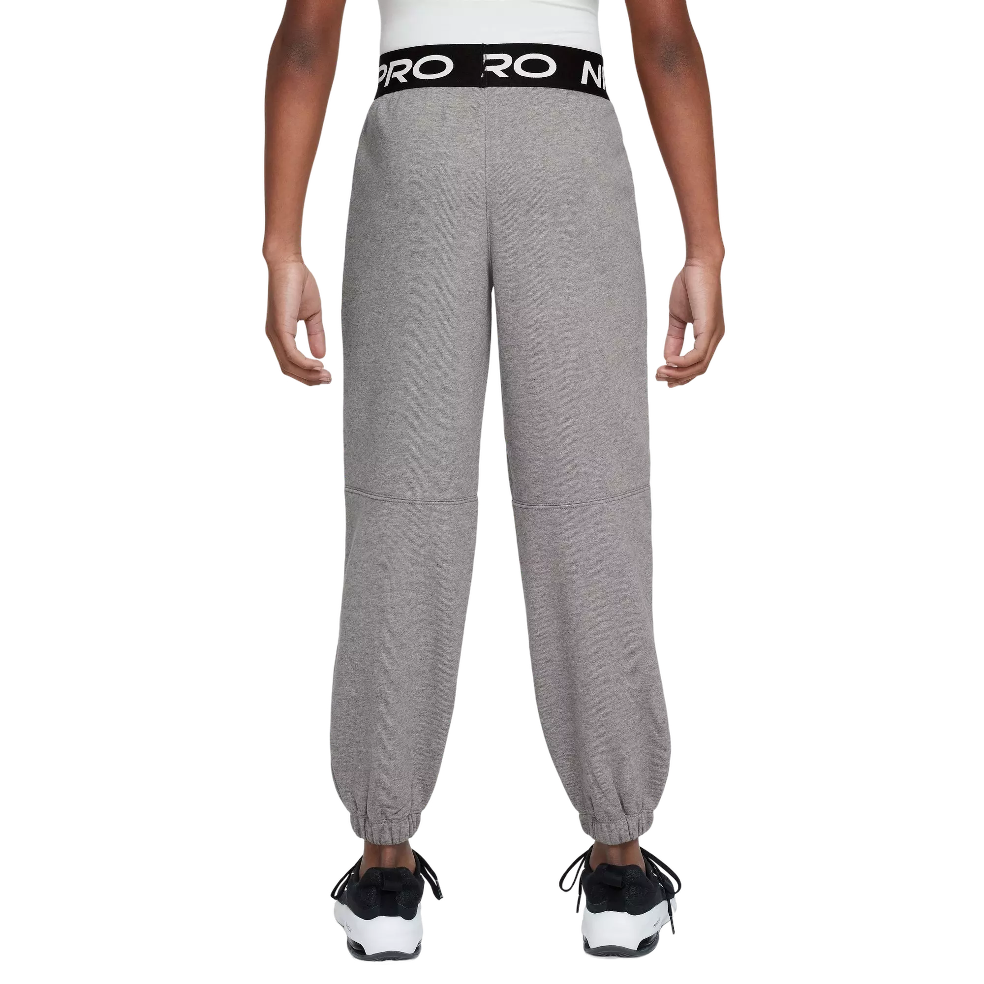 Nike Big Girls' Pro Dri-FIT Fleece Joggers - GREY
