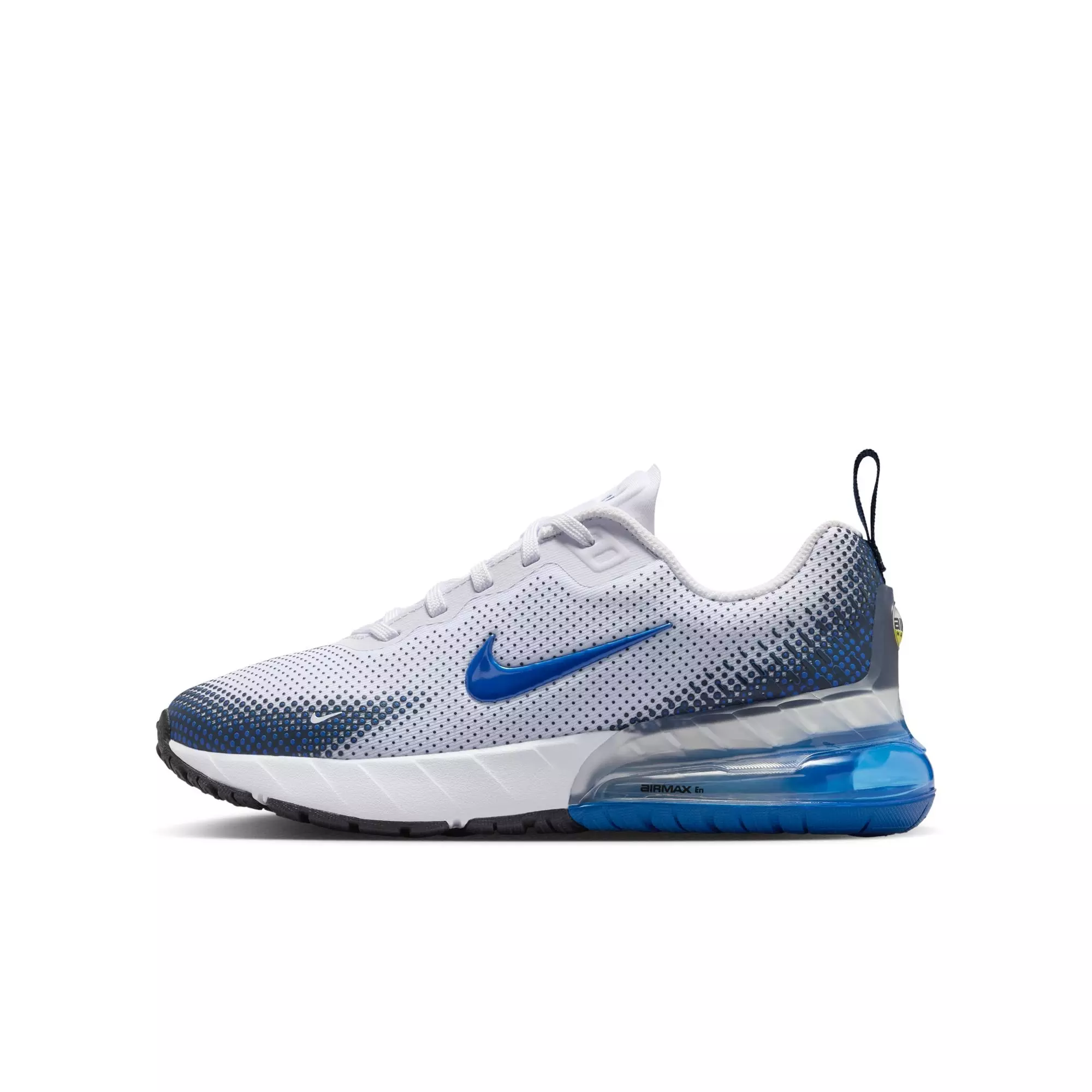Nike Air Max Phoenix "White/Game Royal/Obsidian/Cyber" Grade School Boys' Shoe - WHITE/BLUE