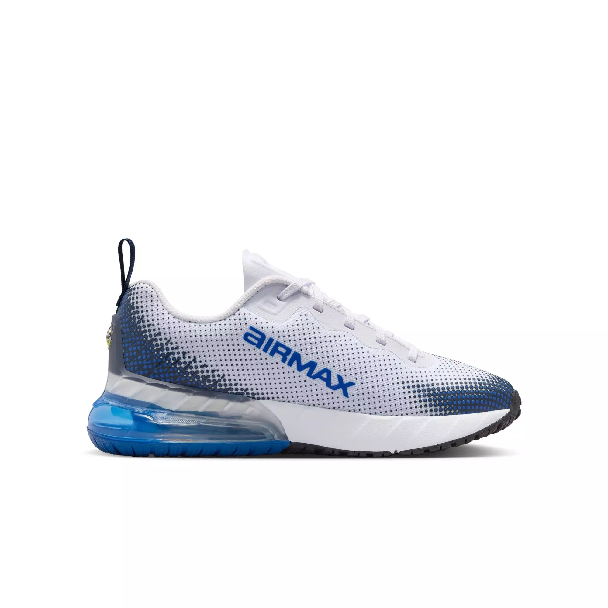 Nike Air Max Phoenix "White/Game Royal/Obsidian/Cyber" Grade School Boys' Shoe - WHITE/BLUE