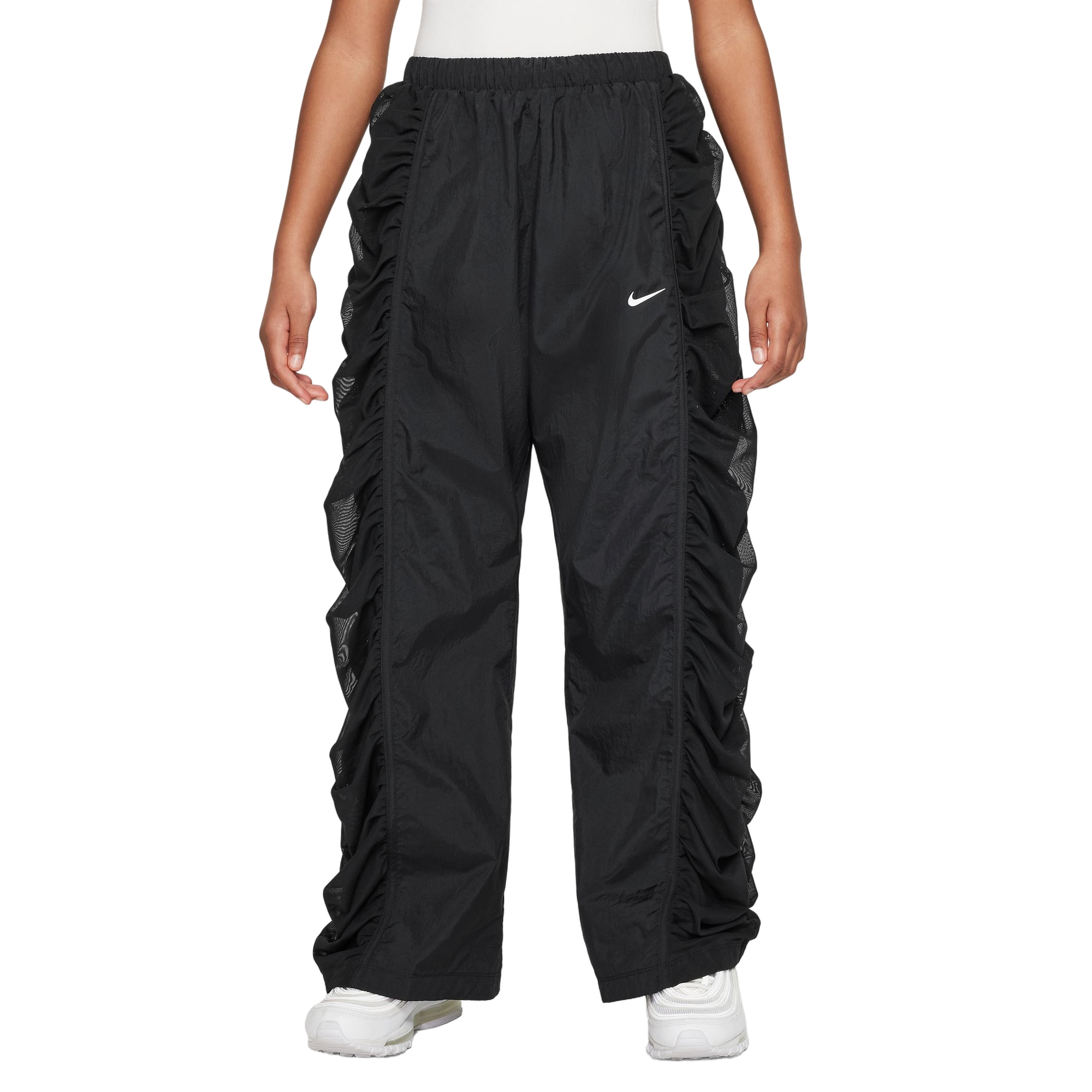 Nike Big Girls' Sportswear Woven Pants - Black - BLACK Thumbnail View 1