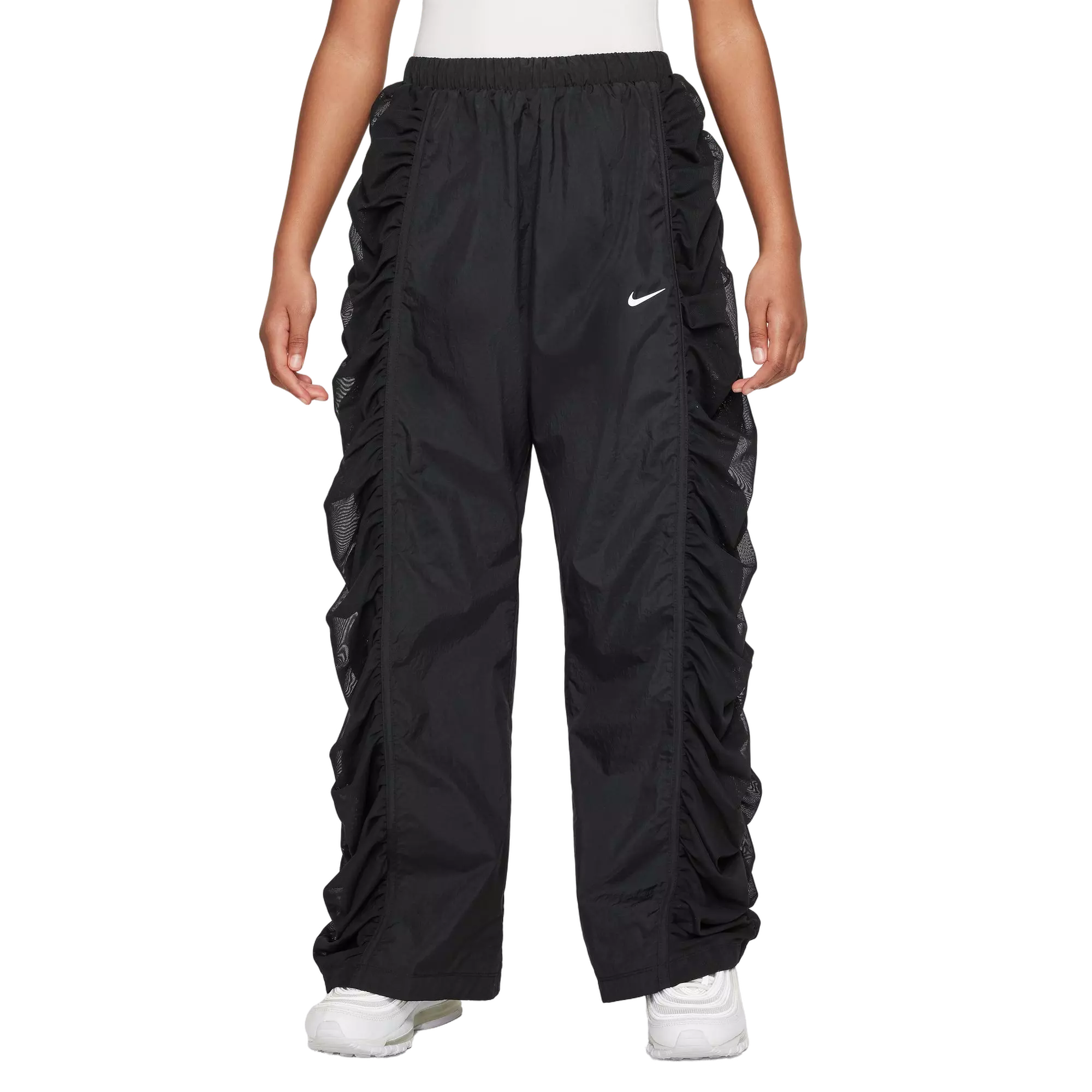 Nike Big Girls' Sportswear Woven Pants - Black - BLACK