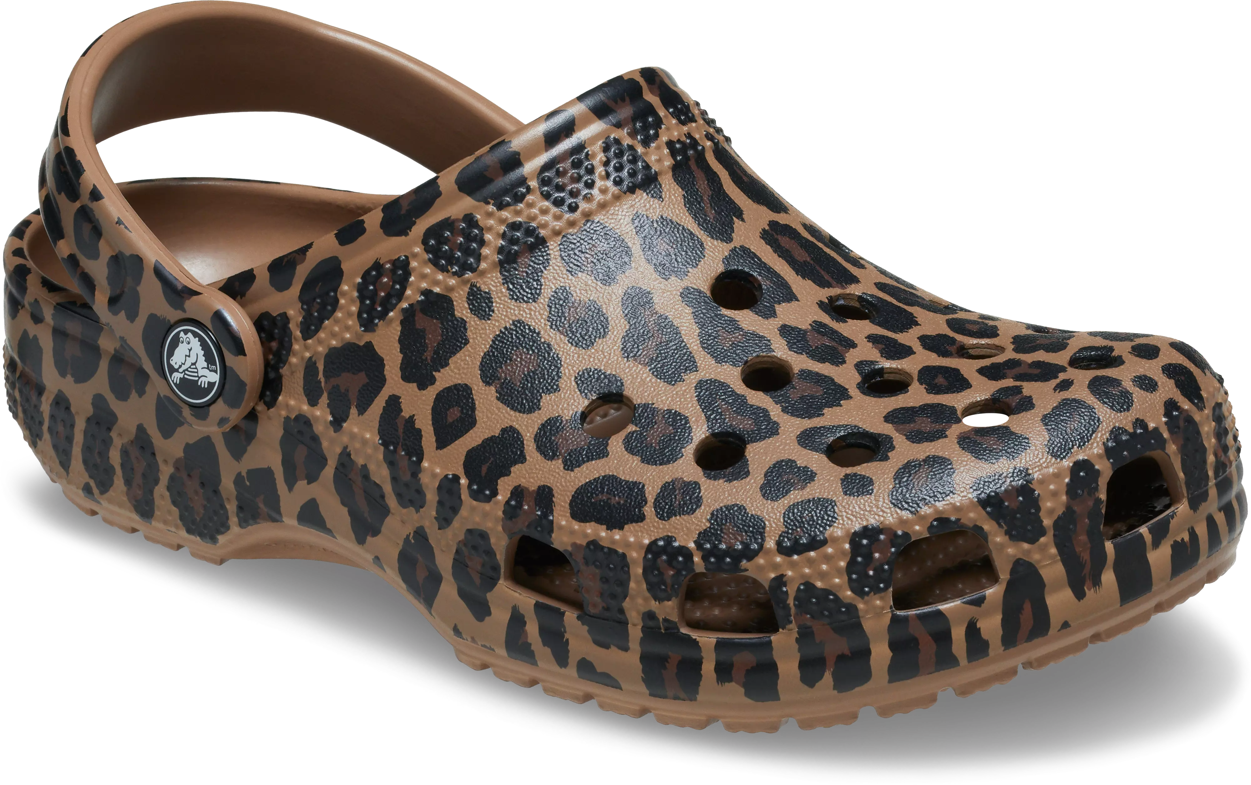 Crocs Classic "Leopard Print" Women's Clog - BLACK/BROWN