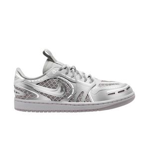 Jordan 1 Low Method of Make "Neutral Grey/Metallic Silver/White" Women's Shoe