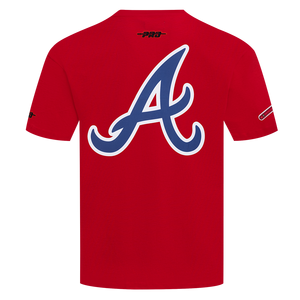 Pro Standard Men's Atlanta Braves License Plate Short Sleeve Tee-Red