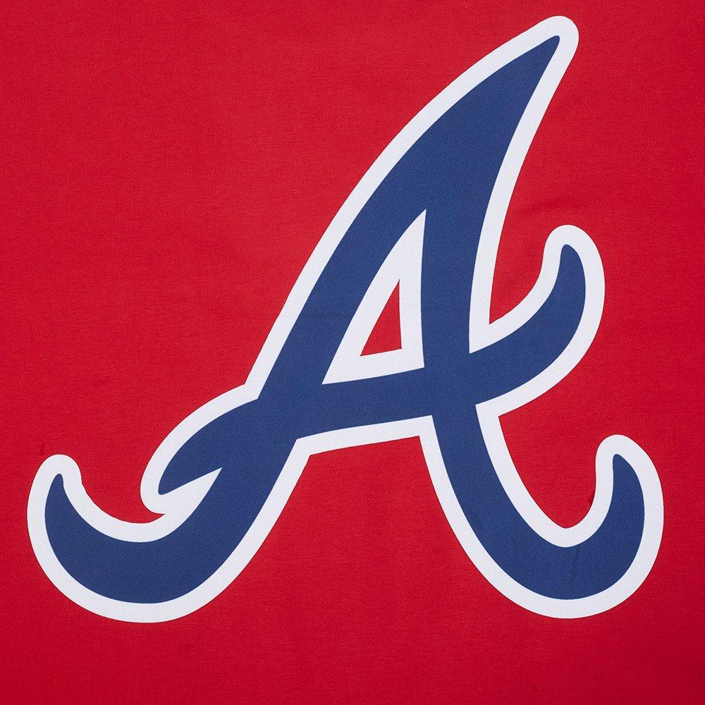 Pro Standard Men's Atlanta Braves License Plate Short Sleeve Tee-Red - RED Thumbnail View 6