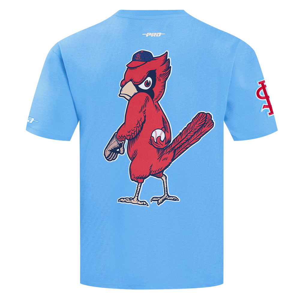 Pro Standard Men's St. Louis Cardinals License Plate Short Sleeve Tee-Light Blue - LT BLUE Thumbnail View 2