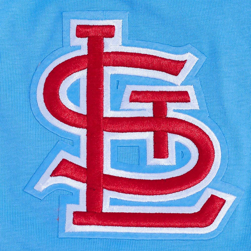 Pro Standard Men's St. Louis Cardinals License Plate Short Sleeve Tee-Light Blue - LT BLUE Thumbnail View 5