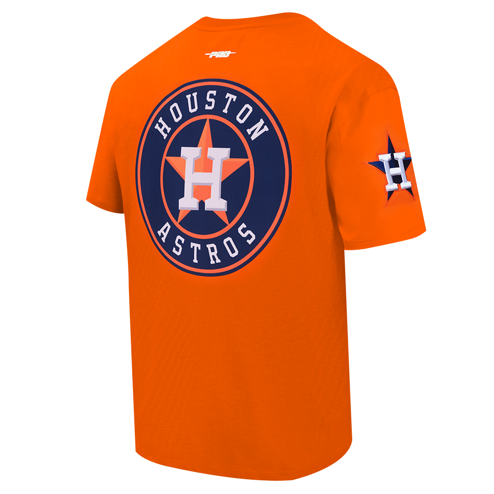 Pro Standard Houston Astros License Plate Short Sleeve Tee-Orange - ORANGE Thumbnail View 4