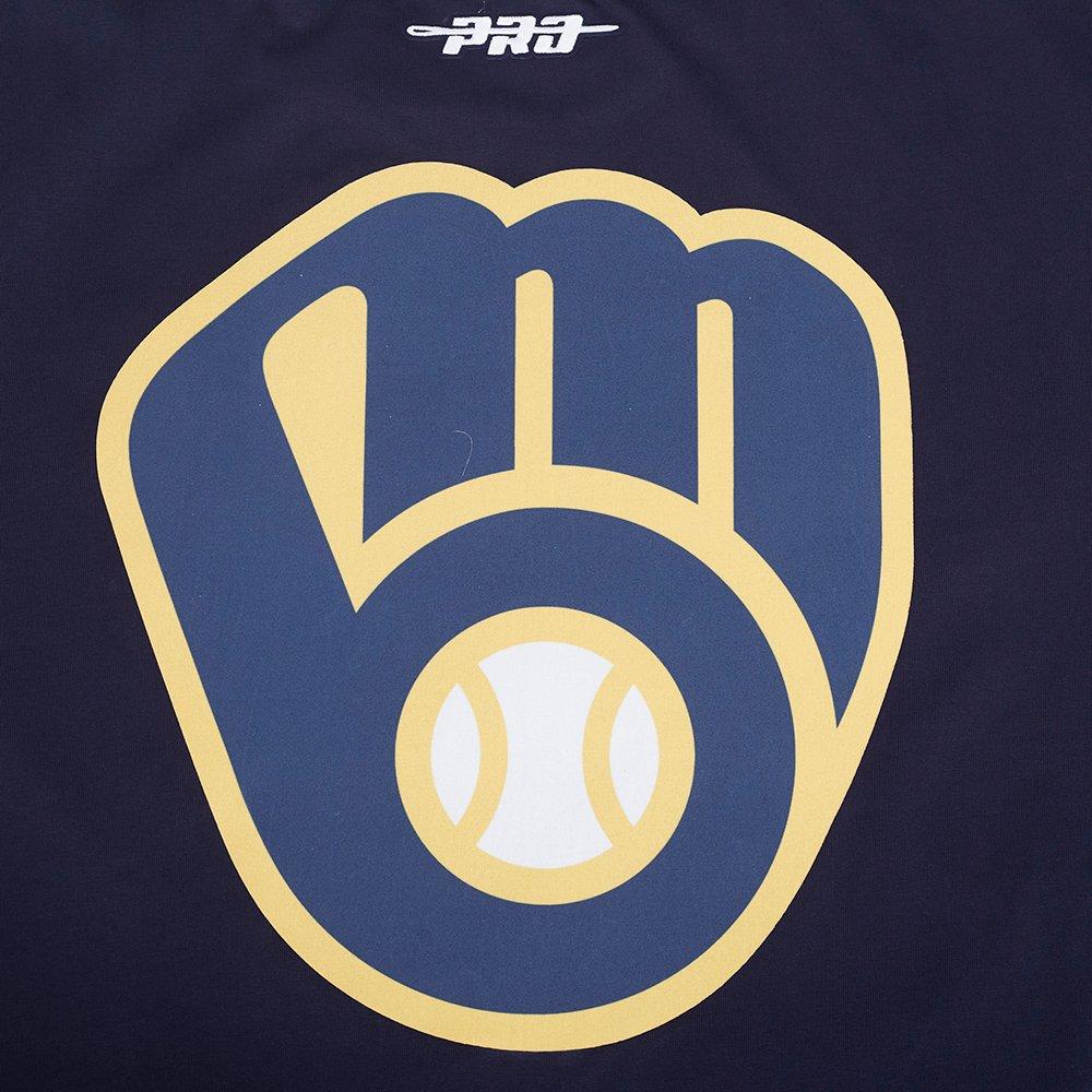 Pro Standard Milwaukee Brewers License Plate Short Sleeve Tee-Navy - NAVY Thumbnail View 7