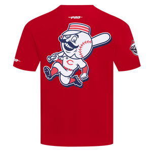 Pro Standard Men's Cincinnati Reds License Plate Short Sleeve Tee-Red