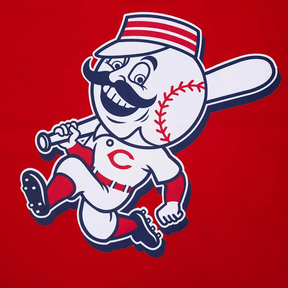 Pro Standard Men's Cincinnati Reds License Plate Short Sleeve Tee-Red - RED