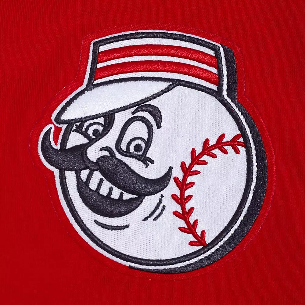 Pro Standard Men's Cincinnati Reds License Plate Short Sleeve Tee-Red - RED