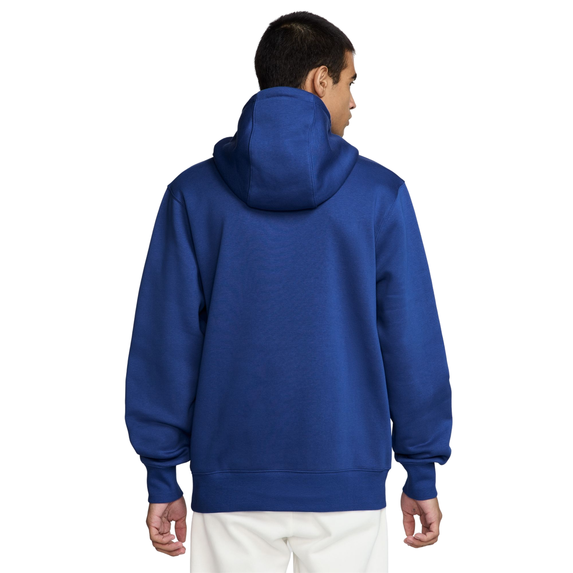 Nike Men's Club Pull-Over Fleece Hoodie-Royal - ROYAL Thumbnail View 2