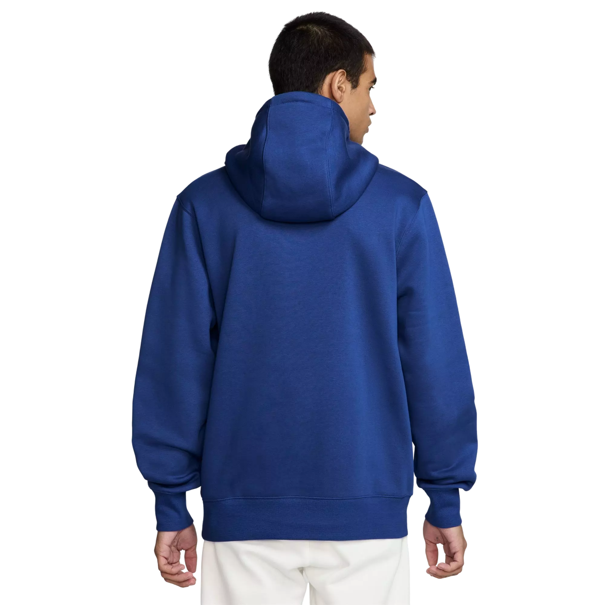 Nike Men's Club Pull-Over Fleece Hoodie-Royal - ROYAL