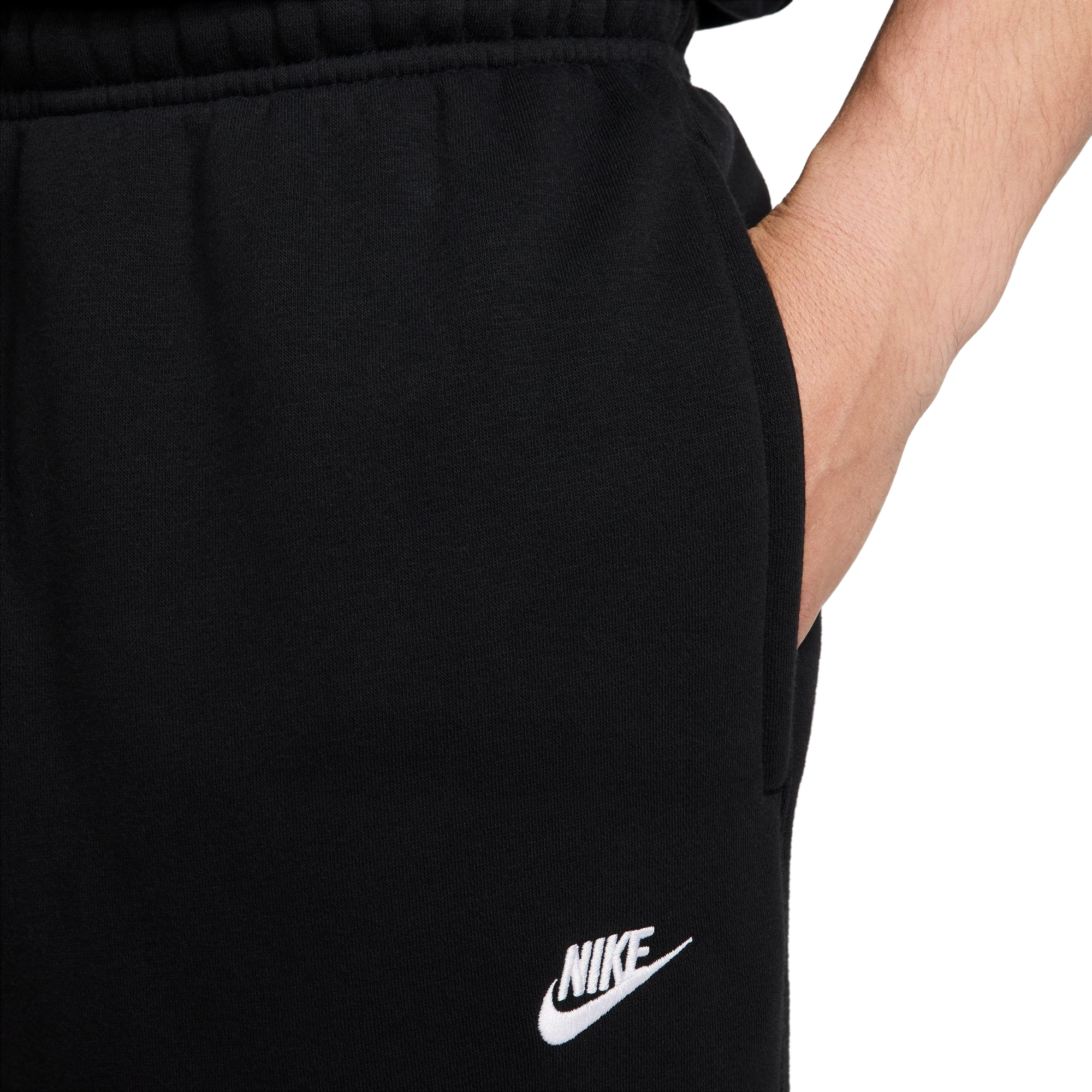 Nike Men's Club Fleece Cargo Pants - BLACK Thumbnail View 3