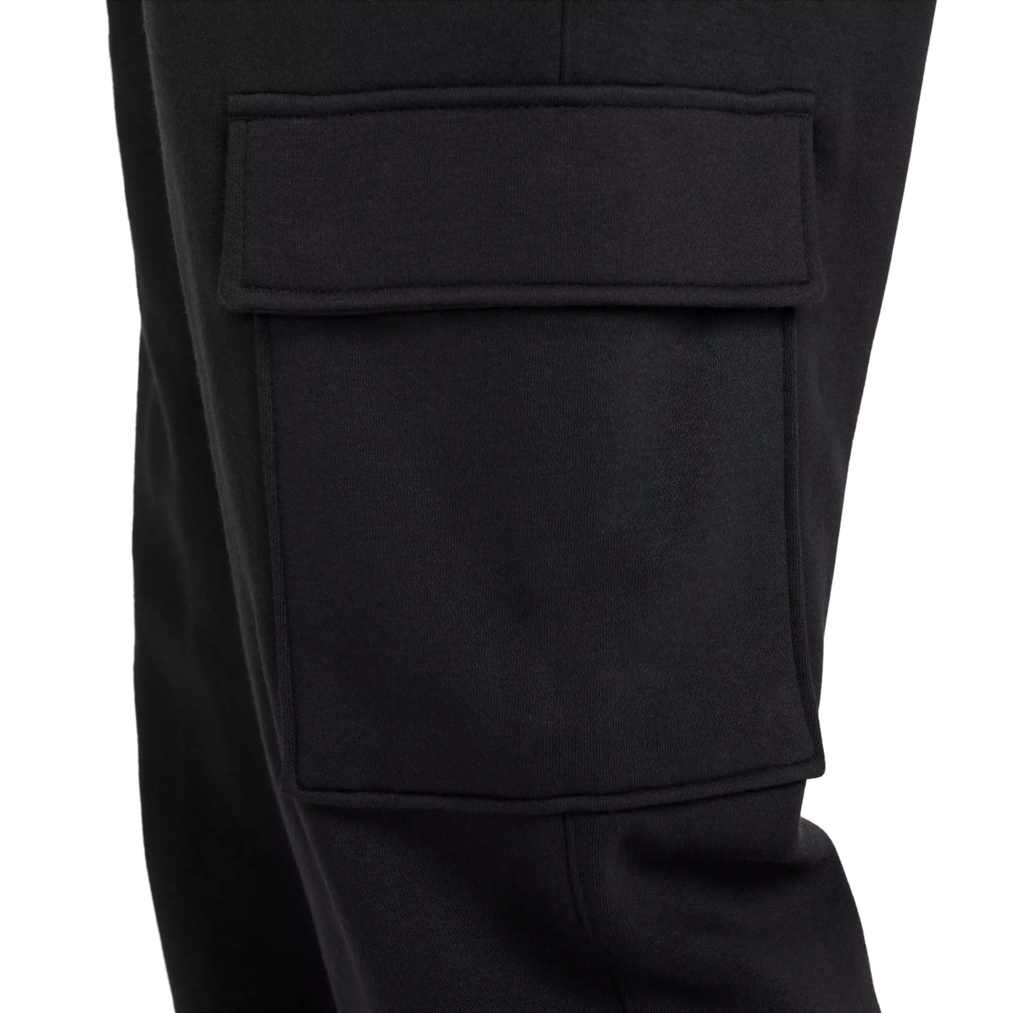 Nike Men's Club Fleece Cargo Pants - Black - BLACK